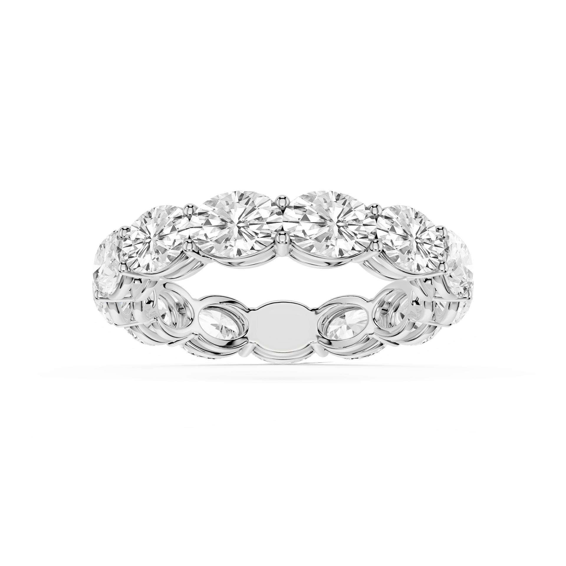Lovea Juliet Eternity Ring Ovalschliff – Weißgold