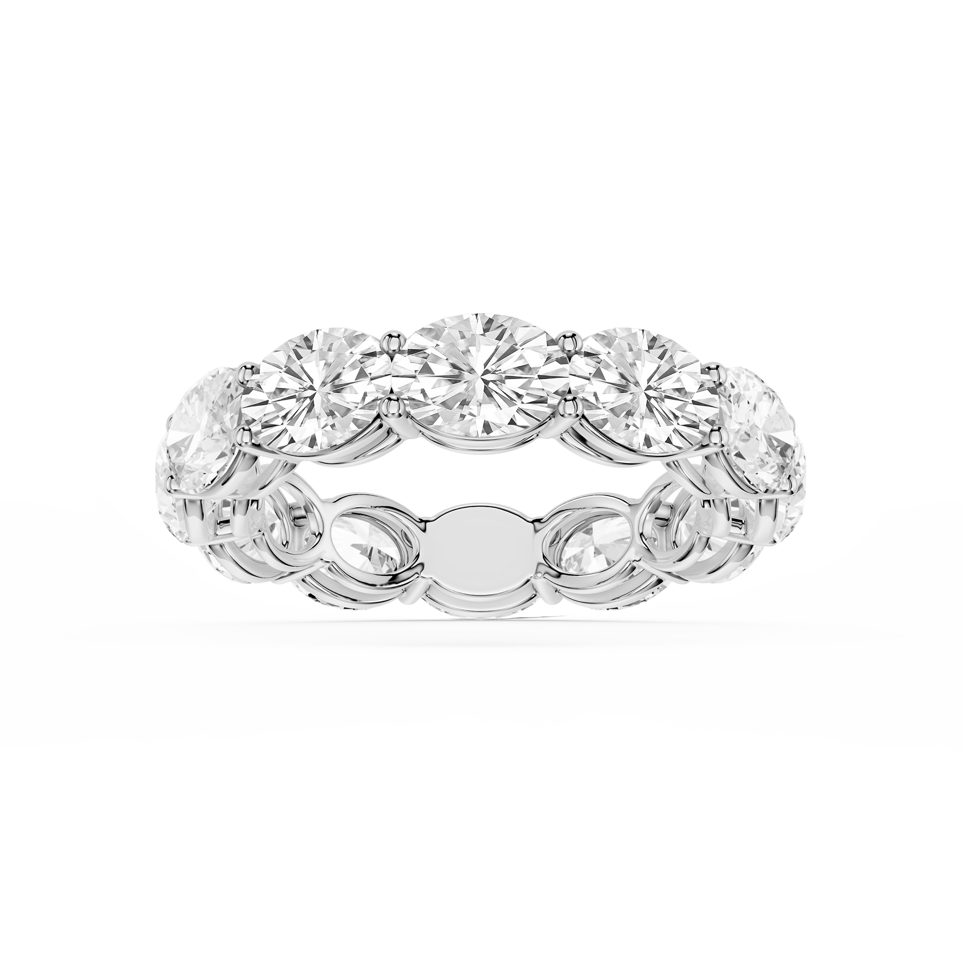 Lovea Juliet Eternity Ring Ovalschliff – Weißgold