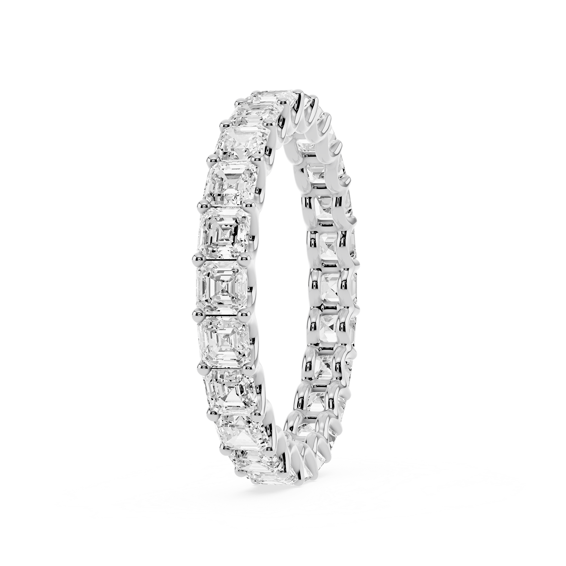 Lovea Kylie Eternity Ring Asscherschliff – Weißgold