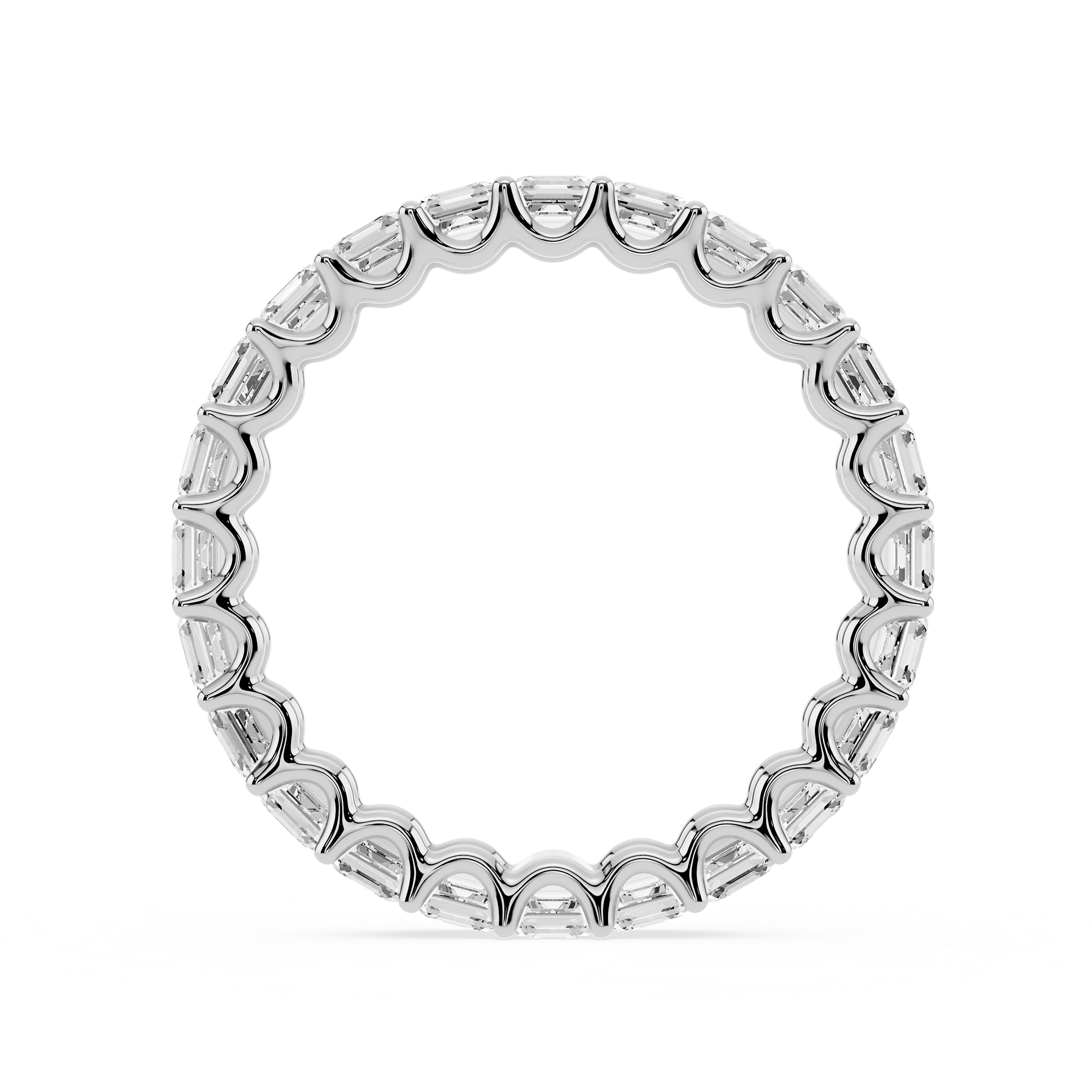 Lovea Kylie Eternity Ring Asscherschliff – Weißgold