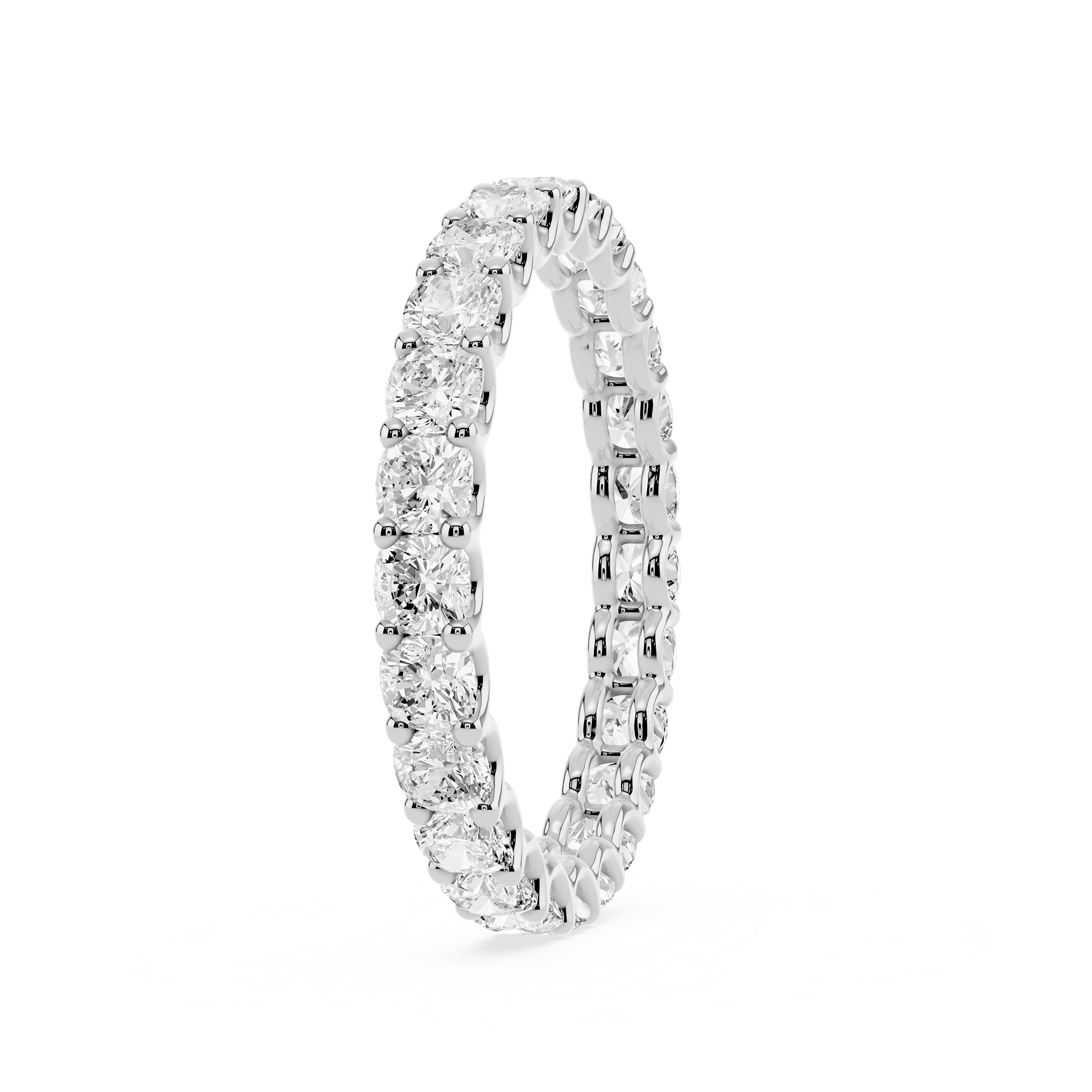 Lovea Kylie Eternity Ring Kissenschliff – Weißgold