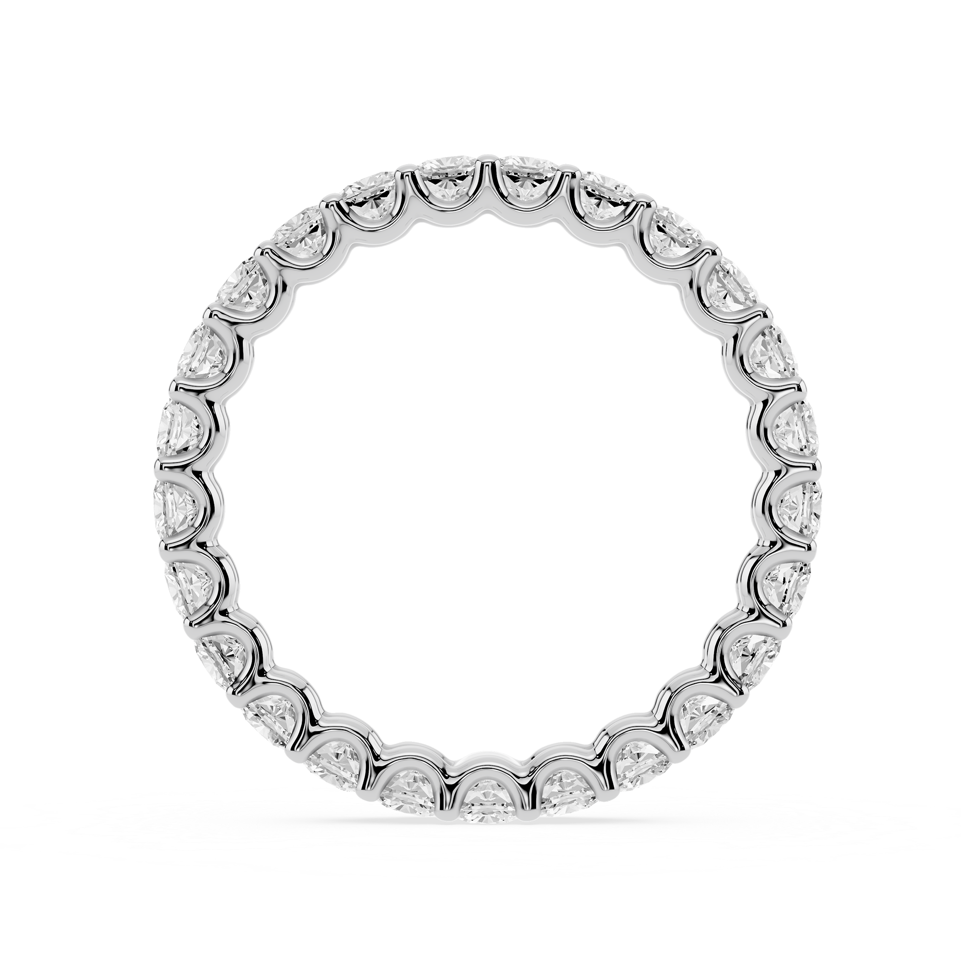 Lovea Kylie Eternity Ring Kissenschliff – Weißgold