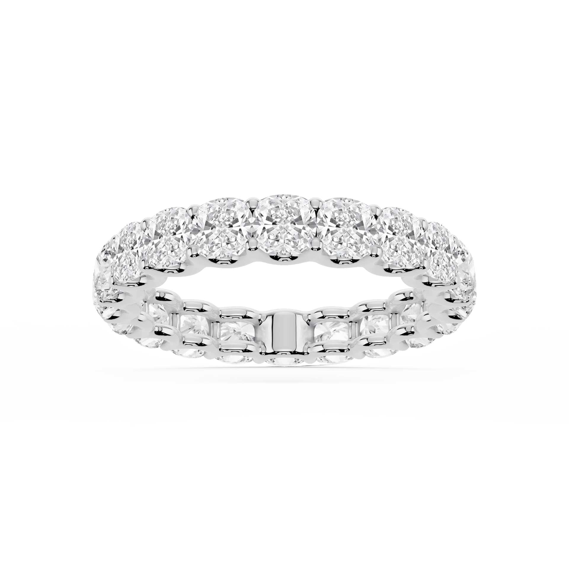Lovea Kylie Eternity Ring Kissenschliff – Weißgold