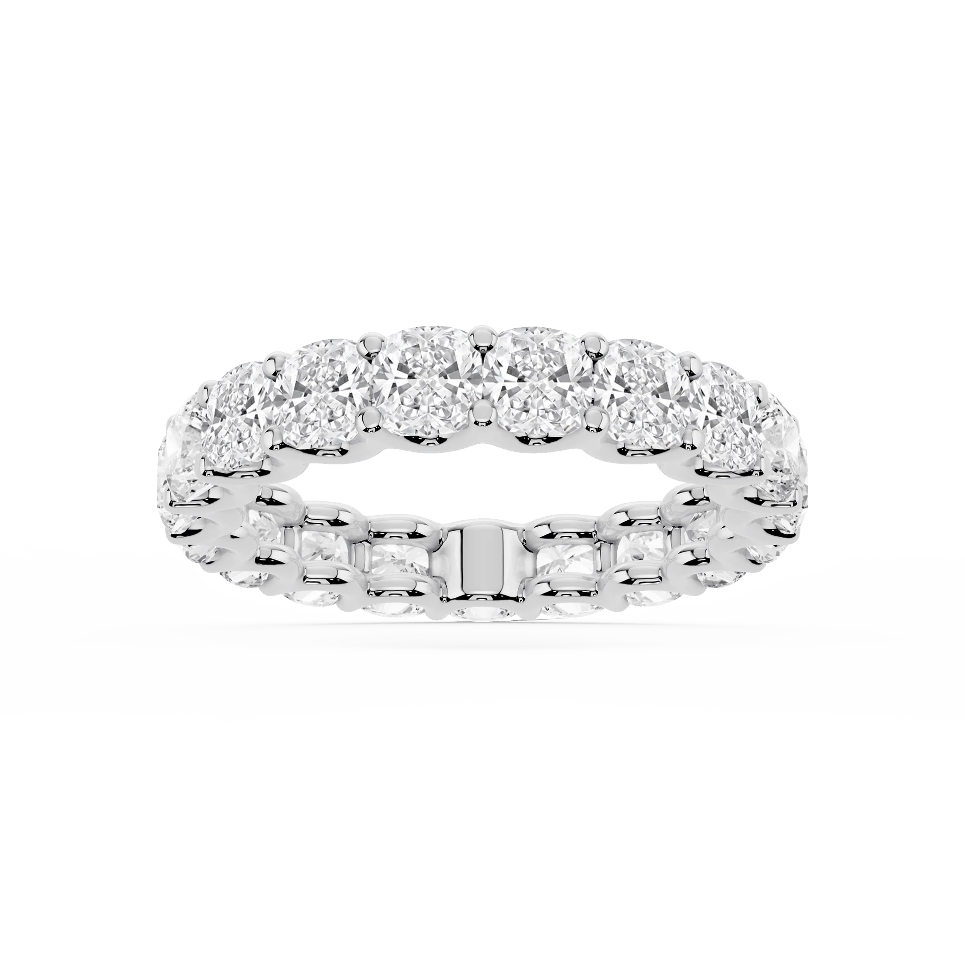 Lovea Kylie Eternity Ring Kissenschliff – Weißgold