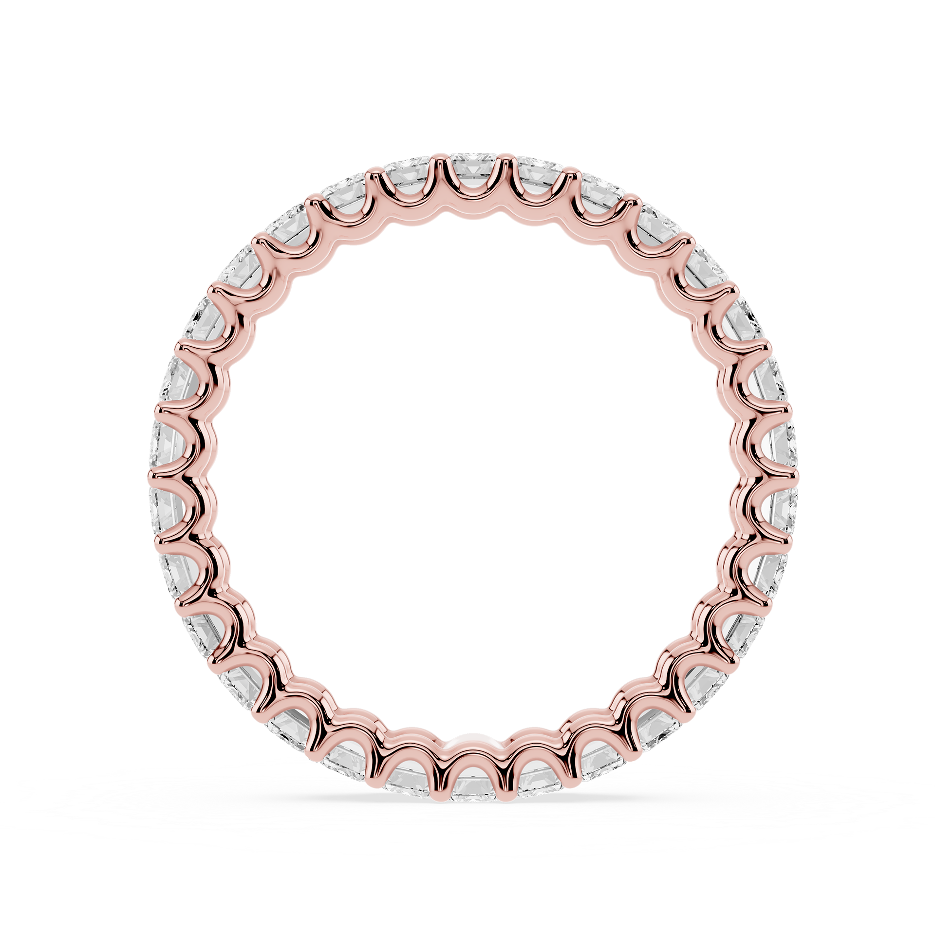 Lovea Kylie Eternity Ring Smaragdschliff – Roségold