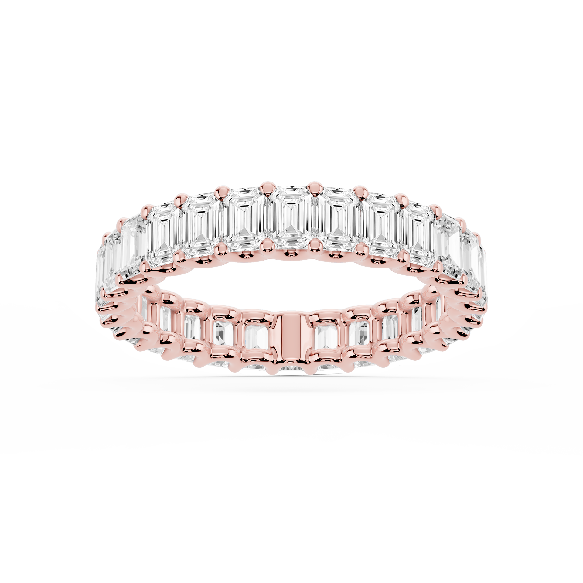 Lovea Kylie Eternity Ring Smaragdschliff – Roségold