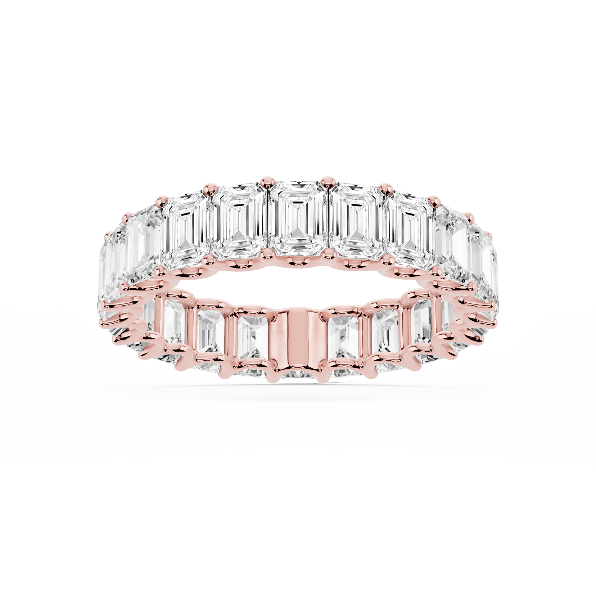 Lovea Kylie Eternity Ring Smaragdschliff – Roségold