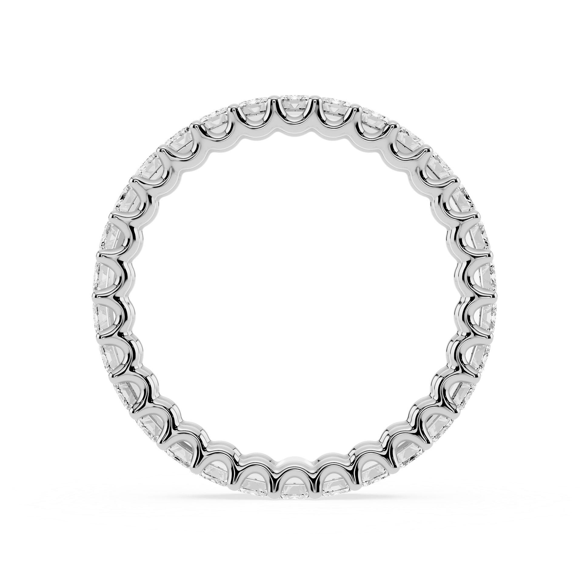 Lovea Kylie Eternity Ring Smaragdschliff – Weißgold