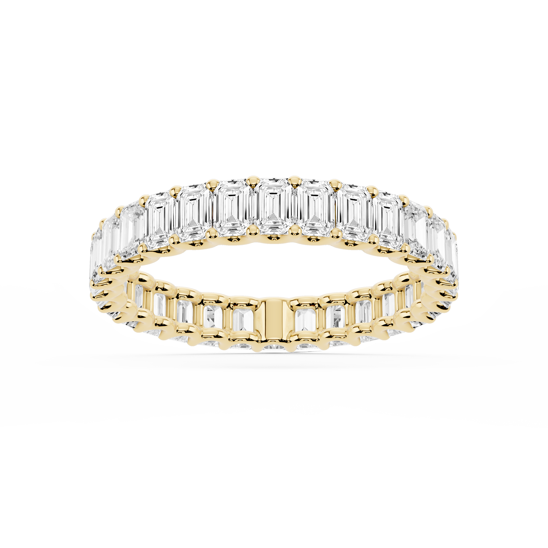 Lovea Kylie Eternity Ring Smaragdschliff – Gelbgold