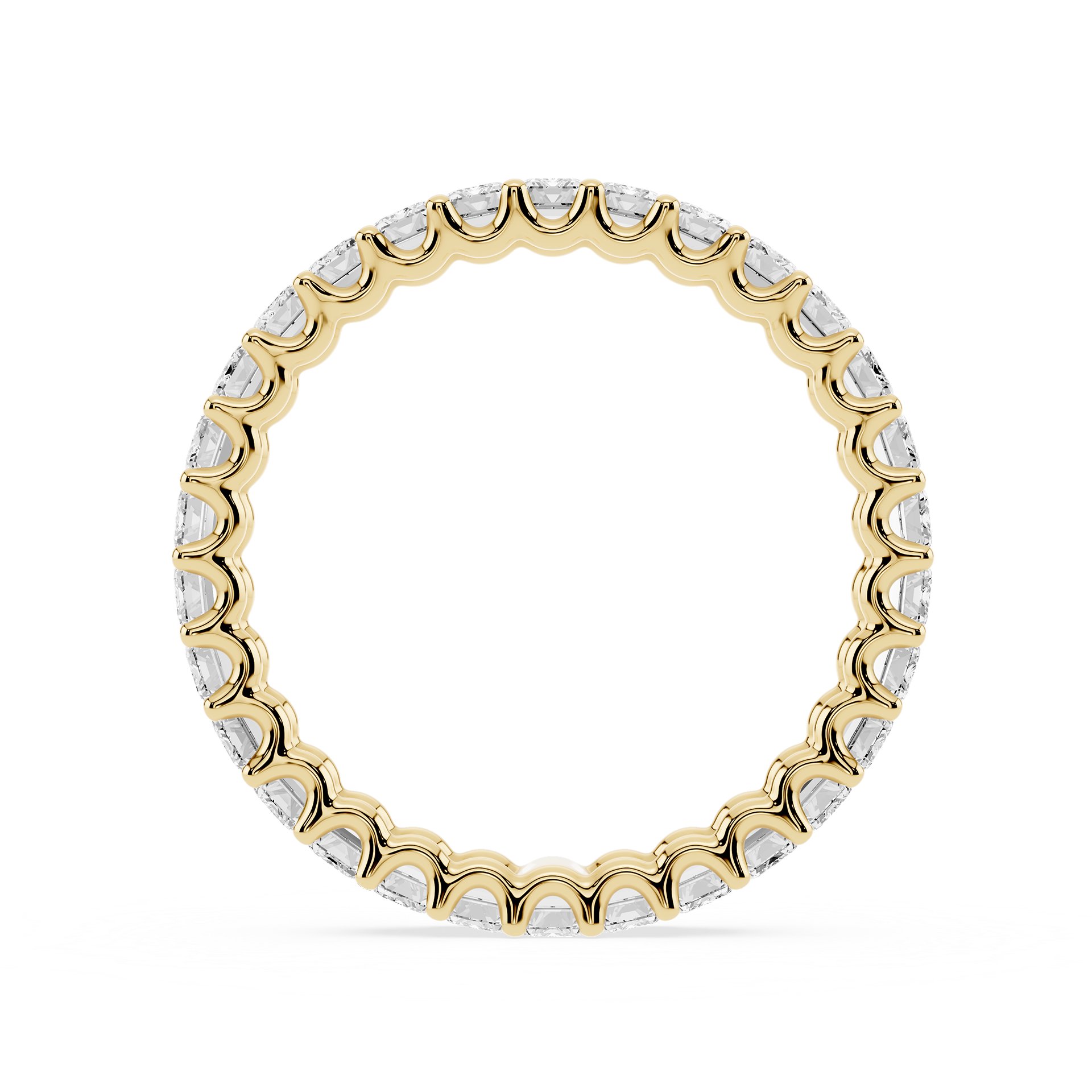 Lovea Kylie Eternity Ring Smaragdschliff – Gelbgold