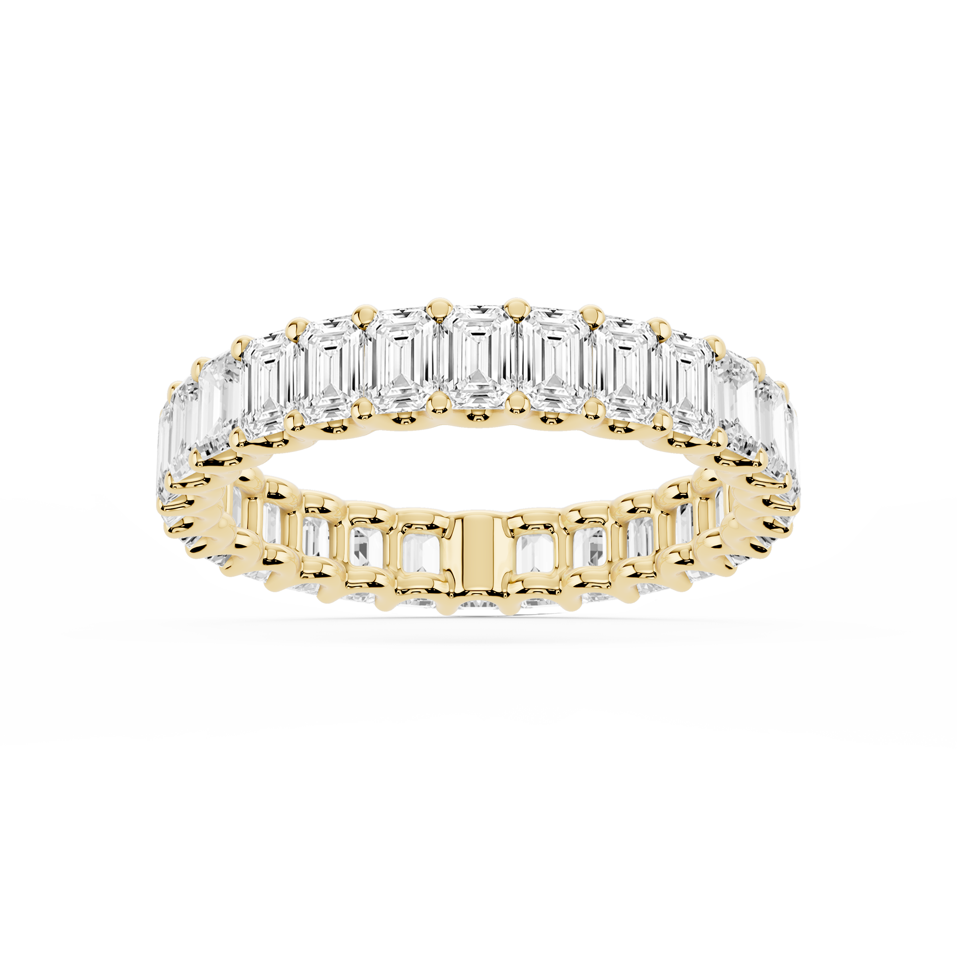 Lovea Kylie Eternity Ring Smaragdschliff – Gelbgold