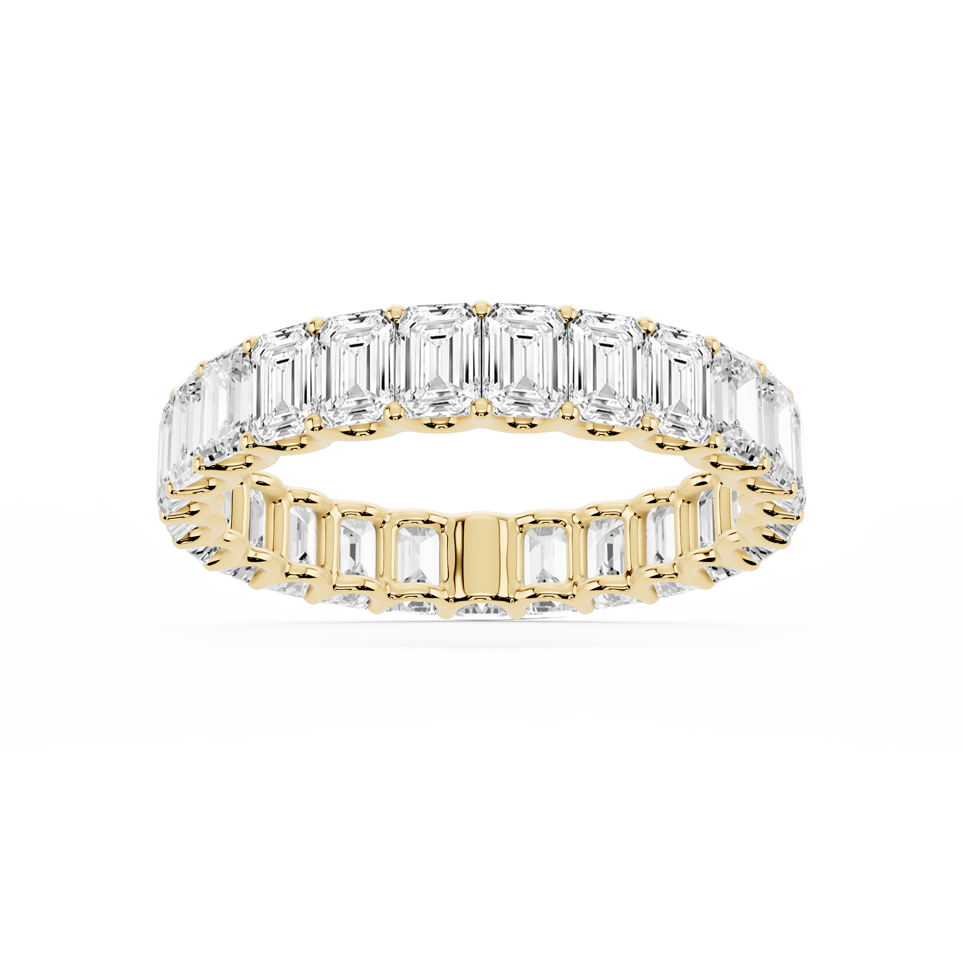 Lovea Kylie Eternity Ring Smaragdschliff – Gelbgold