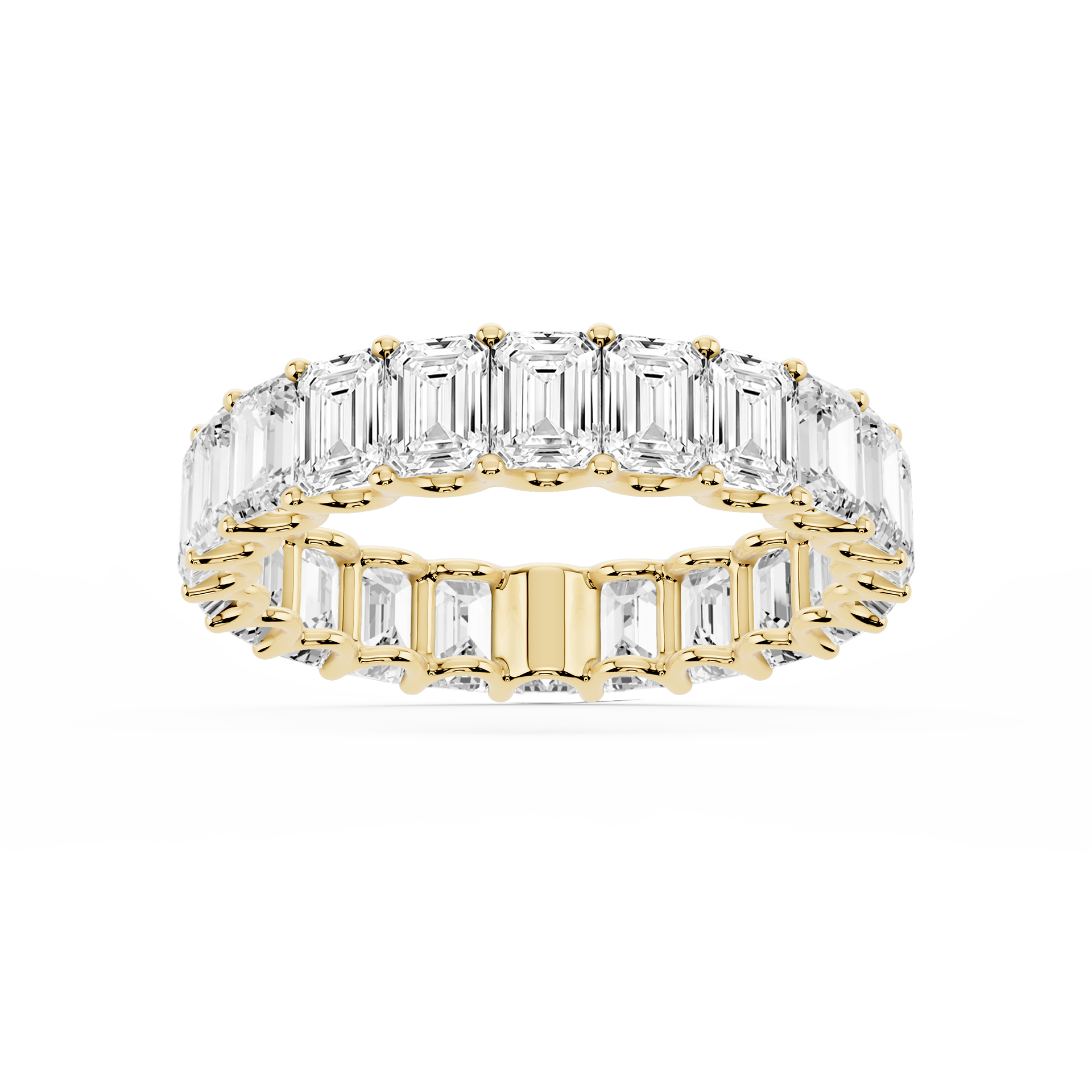 Lovea Kylie Eternity Ring Smaragdschliff – Gelbgold