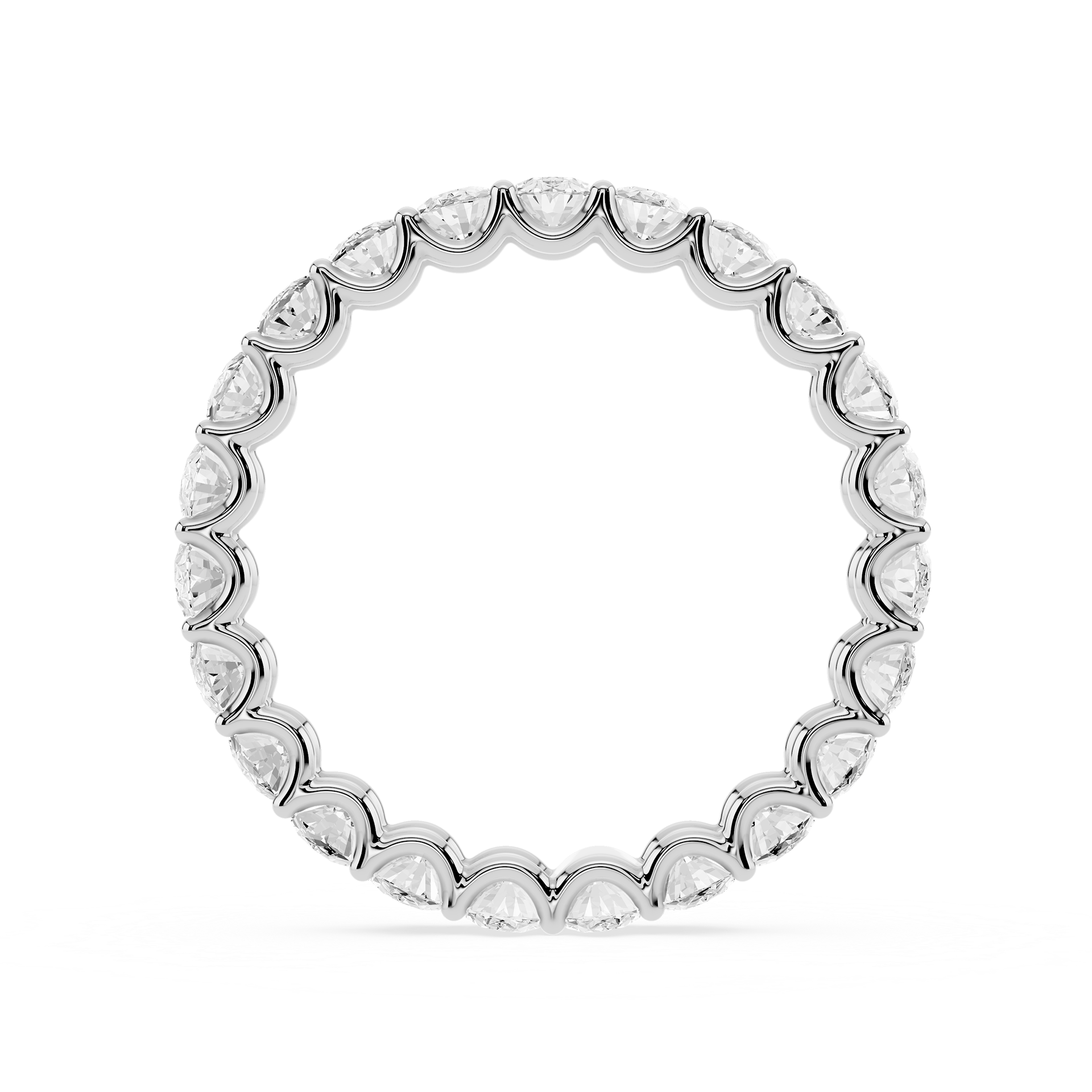 Lovea Kylie Eternity Ring Ovalschliff – Weißgold