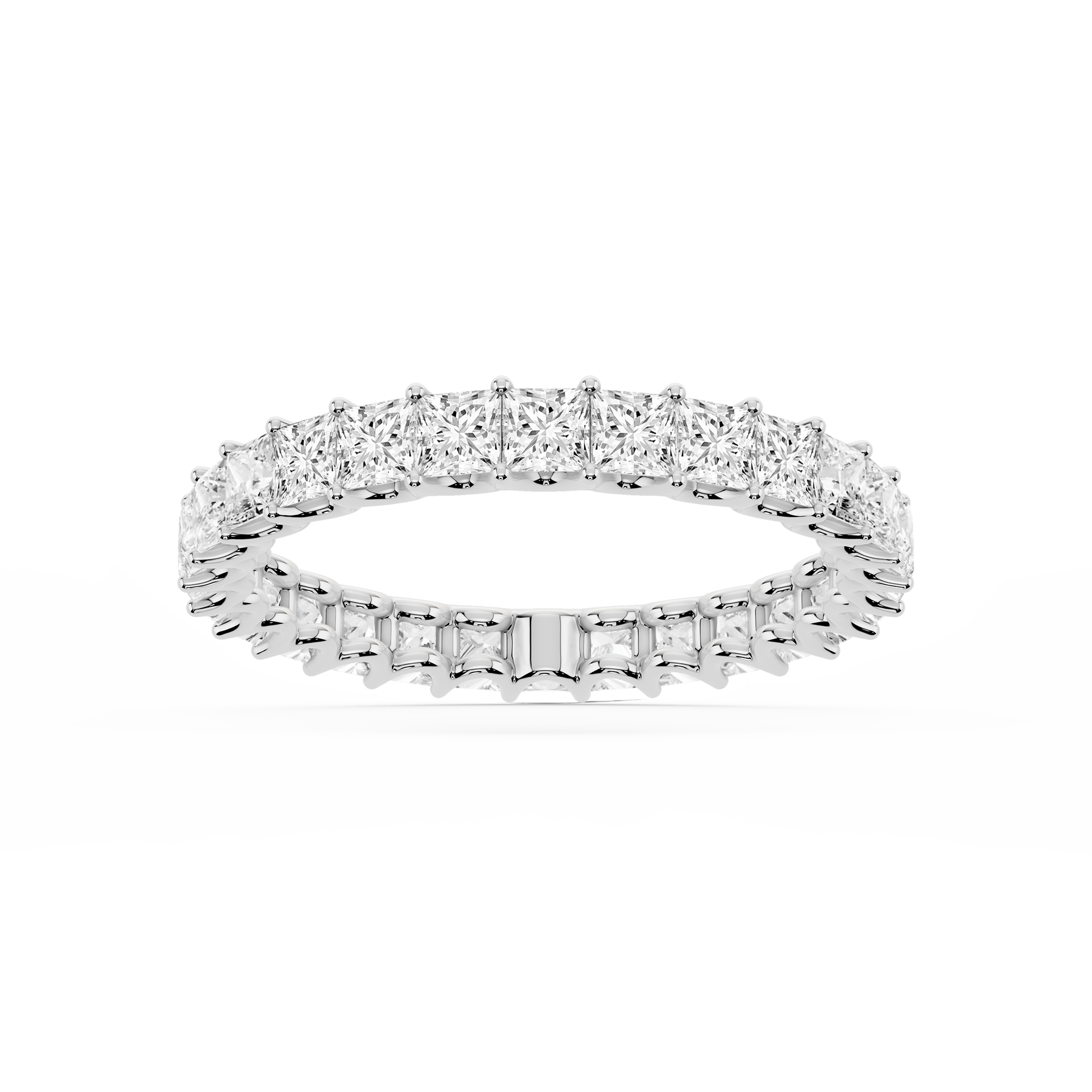Lovea Kylie Eternity Ring Prinzessschliff – Weißgold