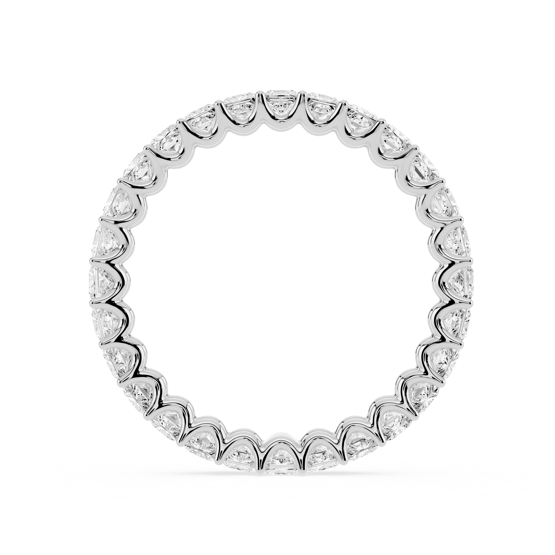 Lovea Kylie Eternity Ring Prinzessschliff – Weißgold