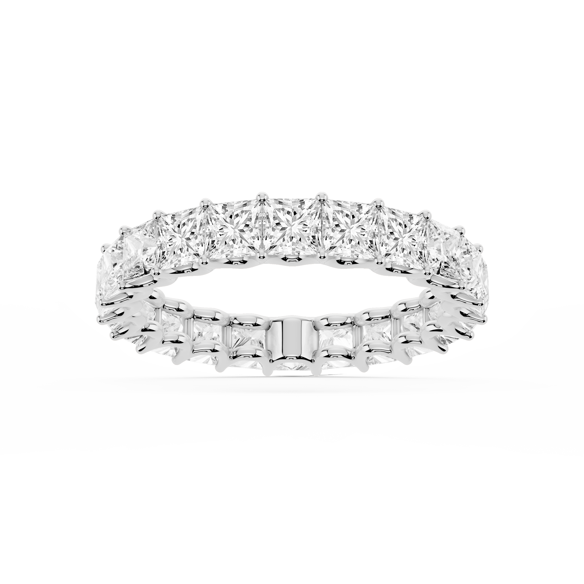 Lovea Kylie Eternity Ring Prinzessschliff – Weißgold