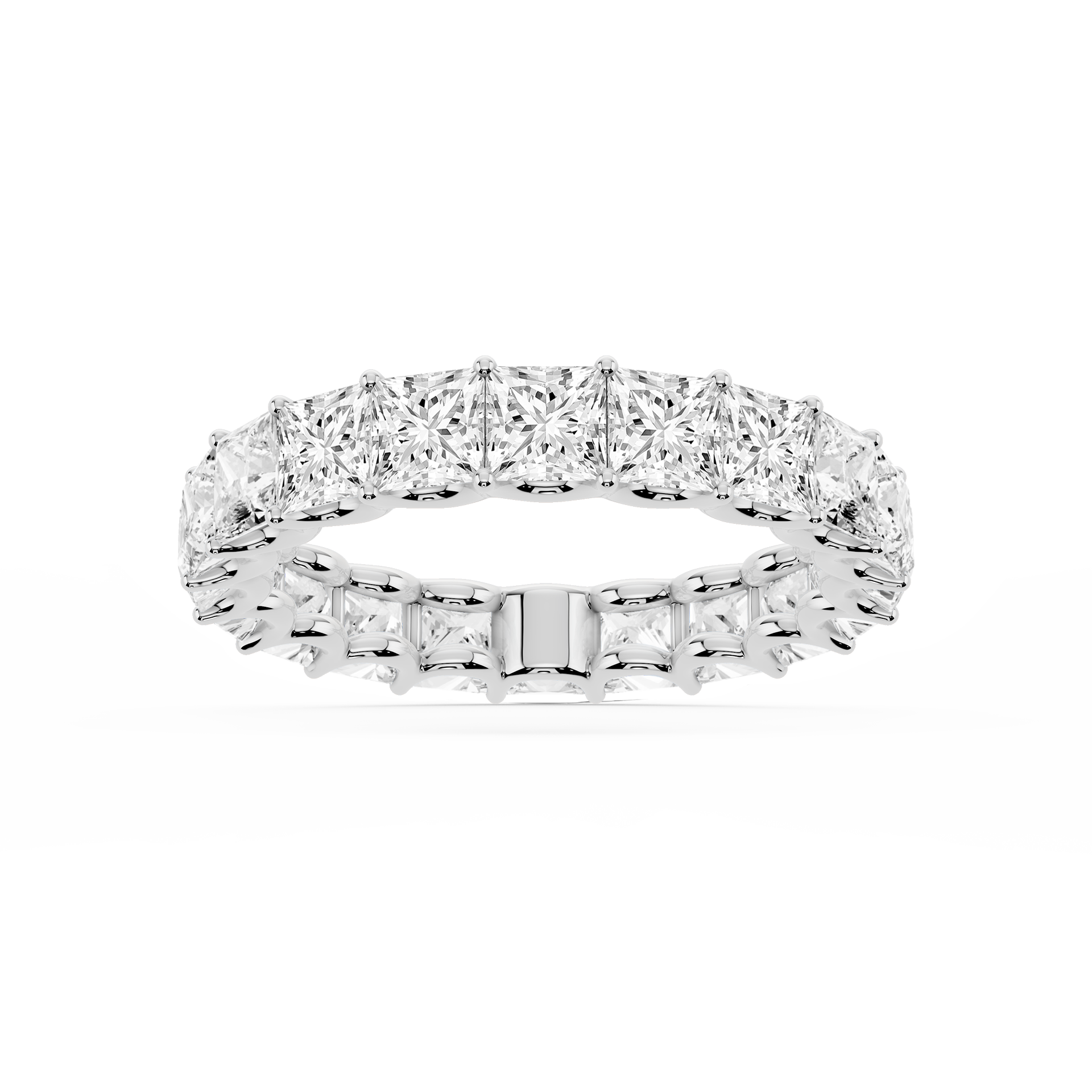 Lovea Kylie Eternity Ring Prinzessschliff – Weißgold