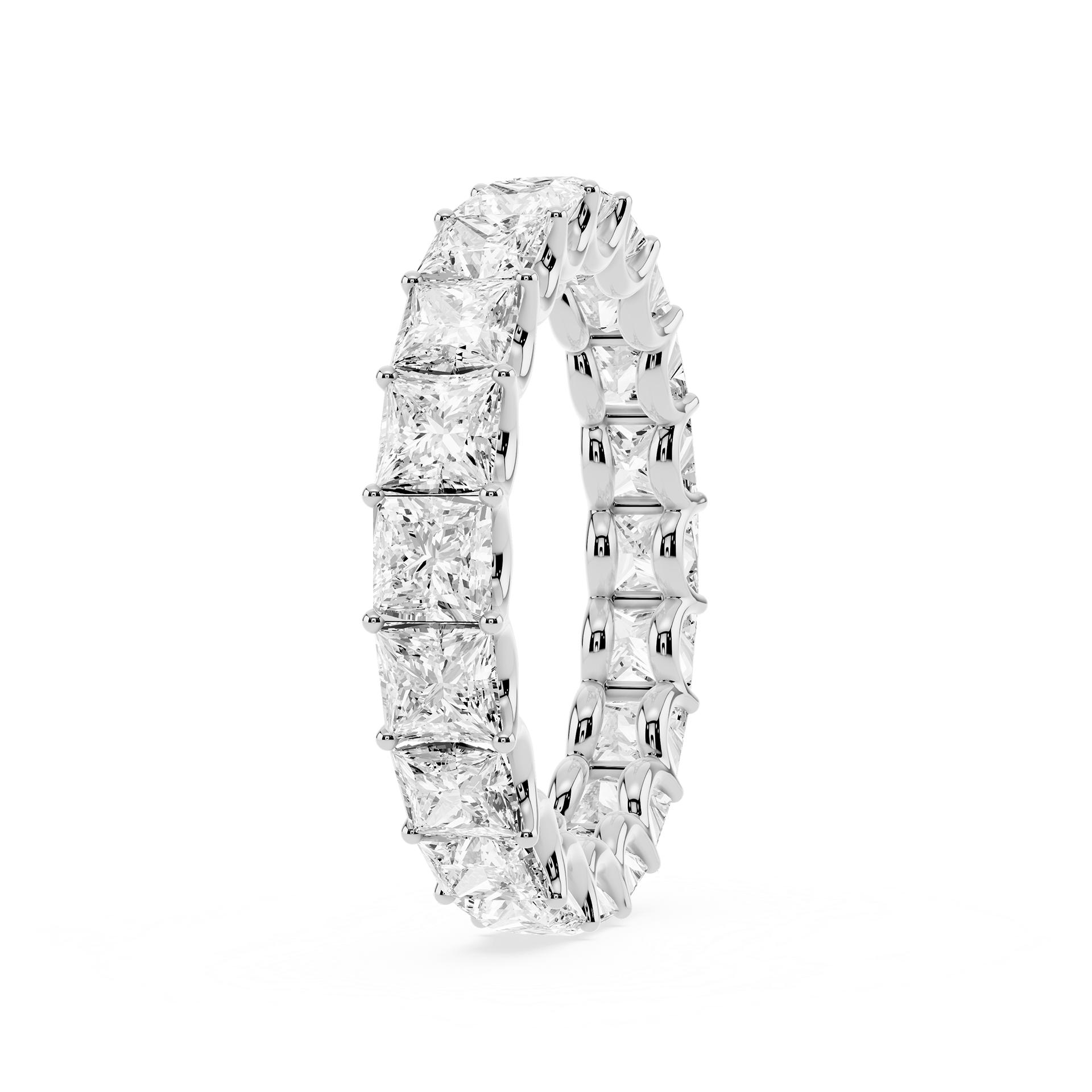 Lovea Kylie Eternity Ring Prinzessschliff – Weißgold