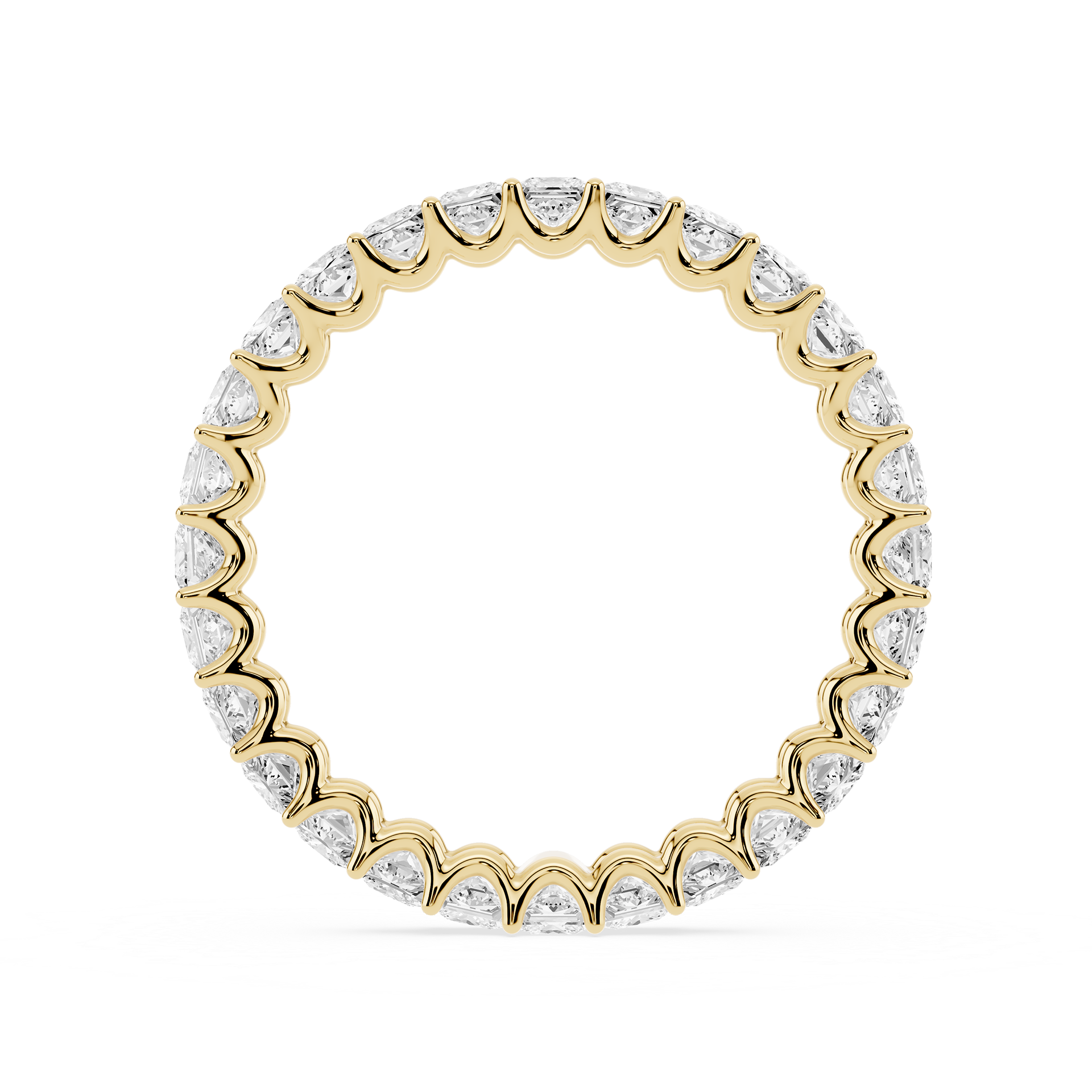 Lovea Kylie Eternity Ring Prinzessschliff – Gelbgold