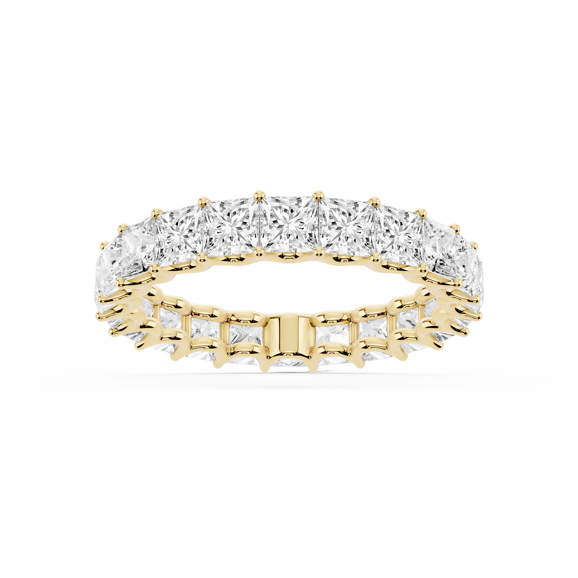 Lovea Kylie Eternity Ring Prinzessschliff – Gelbgold