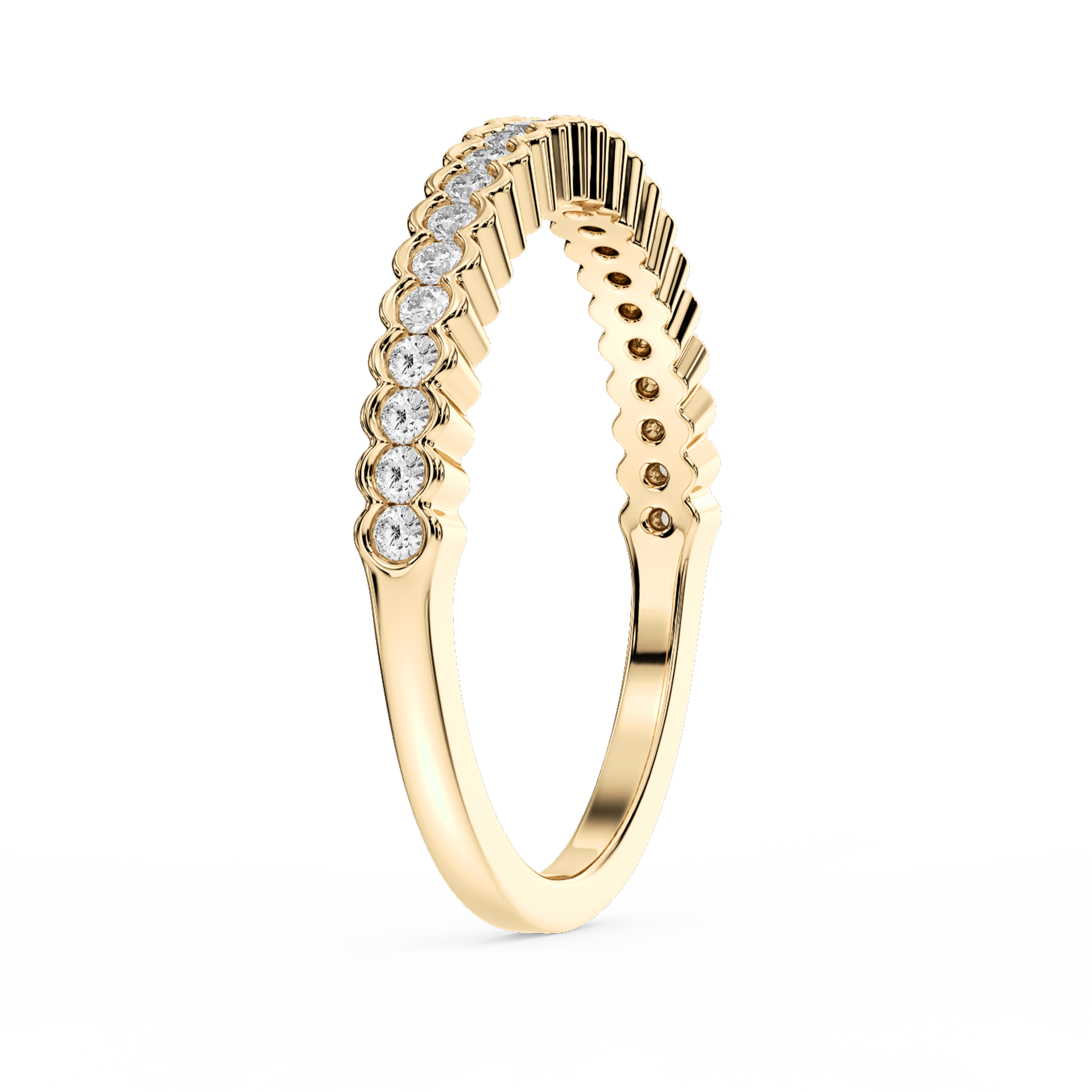Lovea Rivka Vorsteckring – Halbzarge – Gelbgold