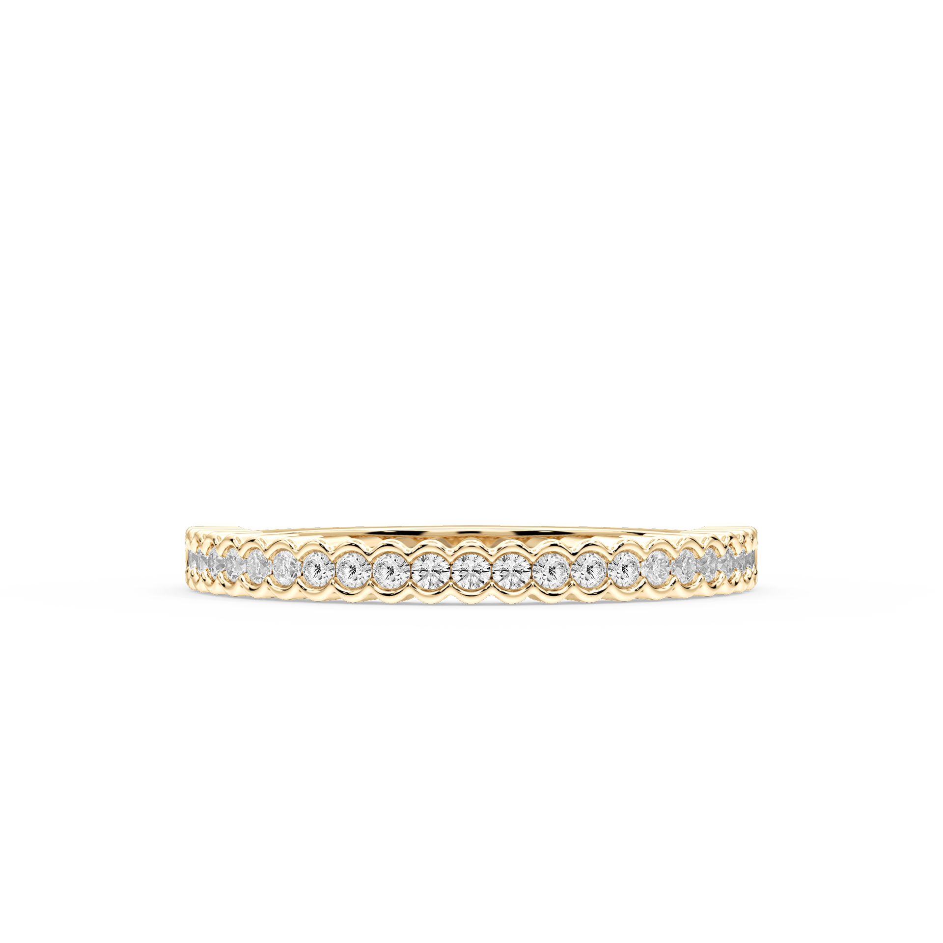 Lovea Rivka Vorsteckring – Halbzarge – Gelbgold