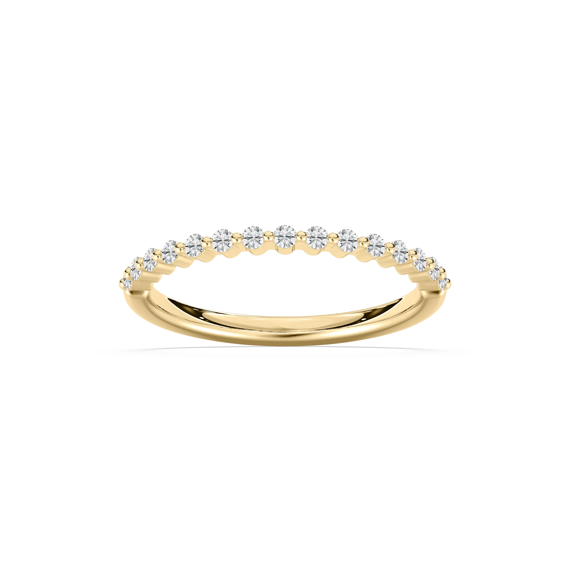 Lovea Melodie Trauring – Geteilte Krappen – Gelbgold