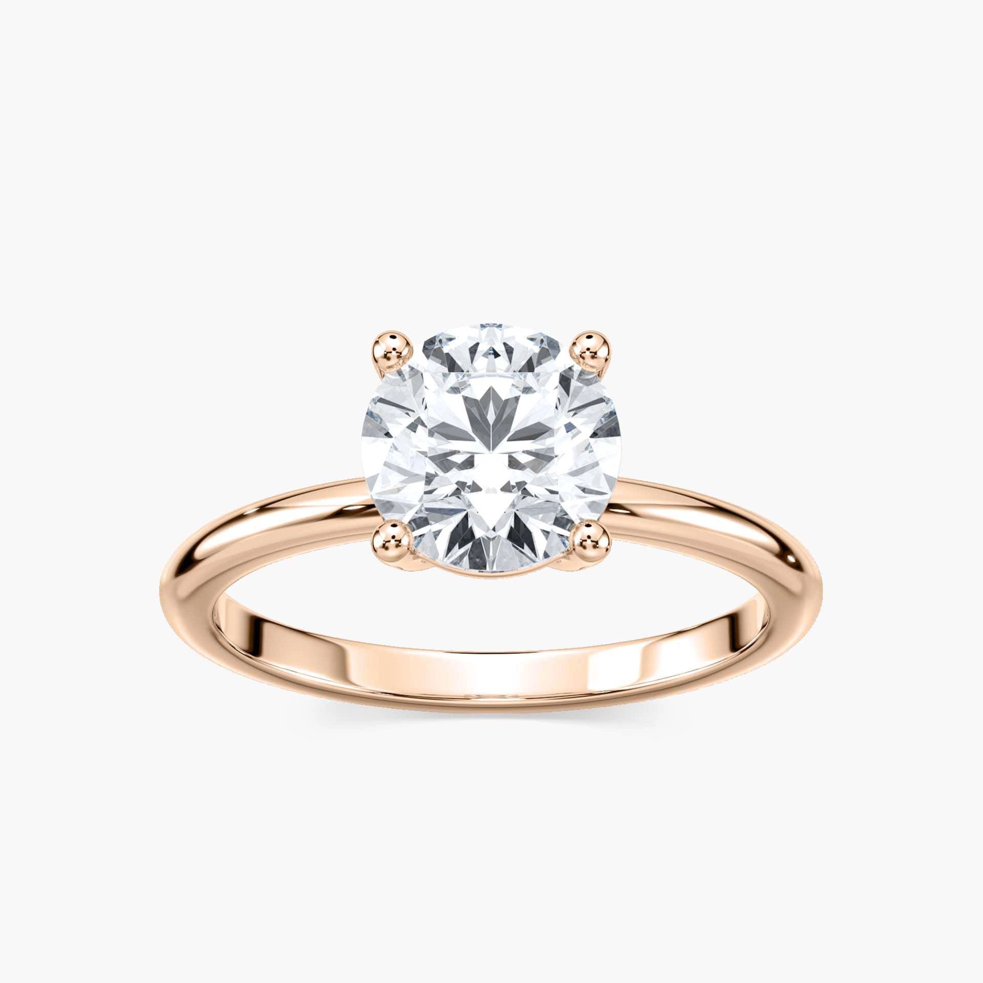 Lovea Maggie Solitaire Verlobungsring Rundschliff – Roségold