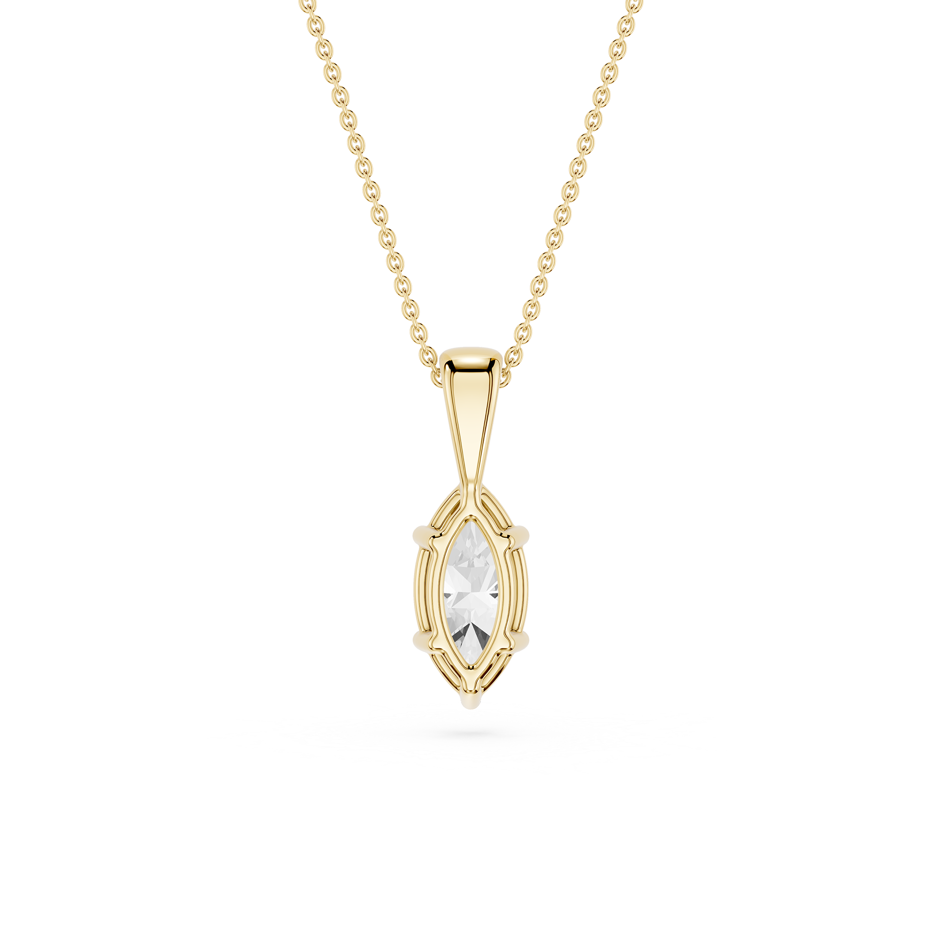 Lovea Marquise Anhänger – Marquiseschliff – Gelbgold