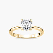 Lovea Millie Hidden Halo Verlobungsring Rundschliff – Gelbgold