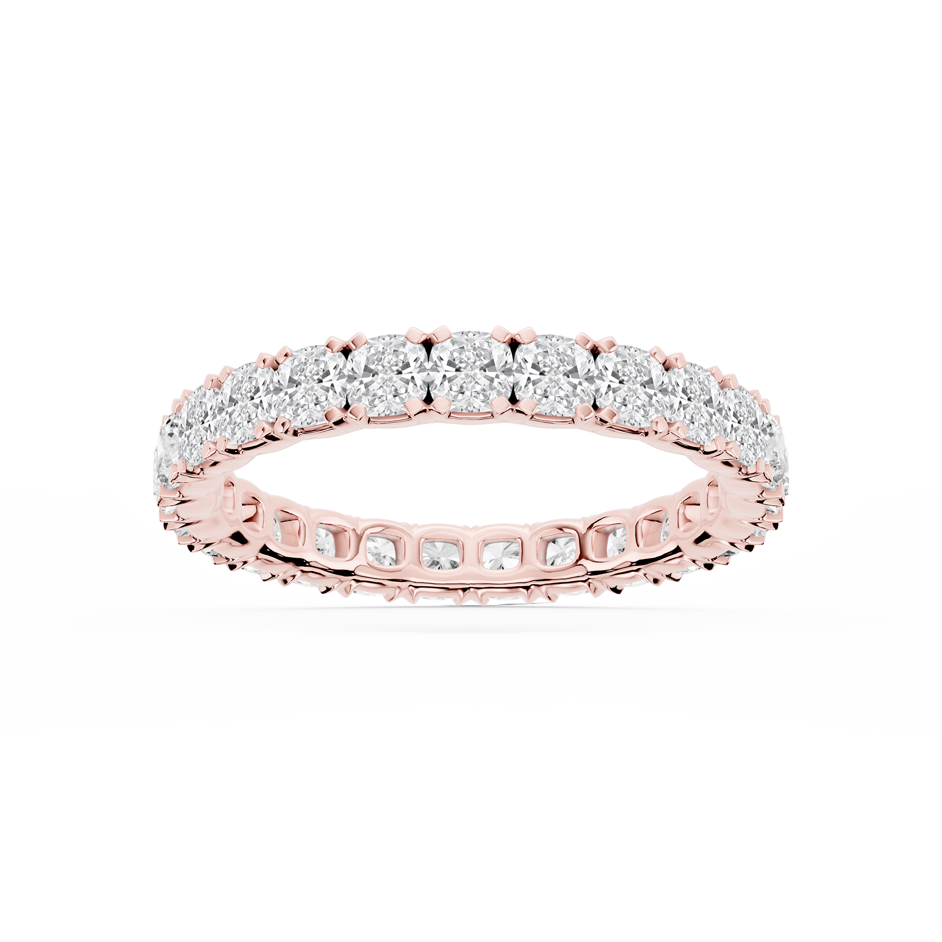 Lovea Morgan Eternity Ring Kissenschliff – Roségold