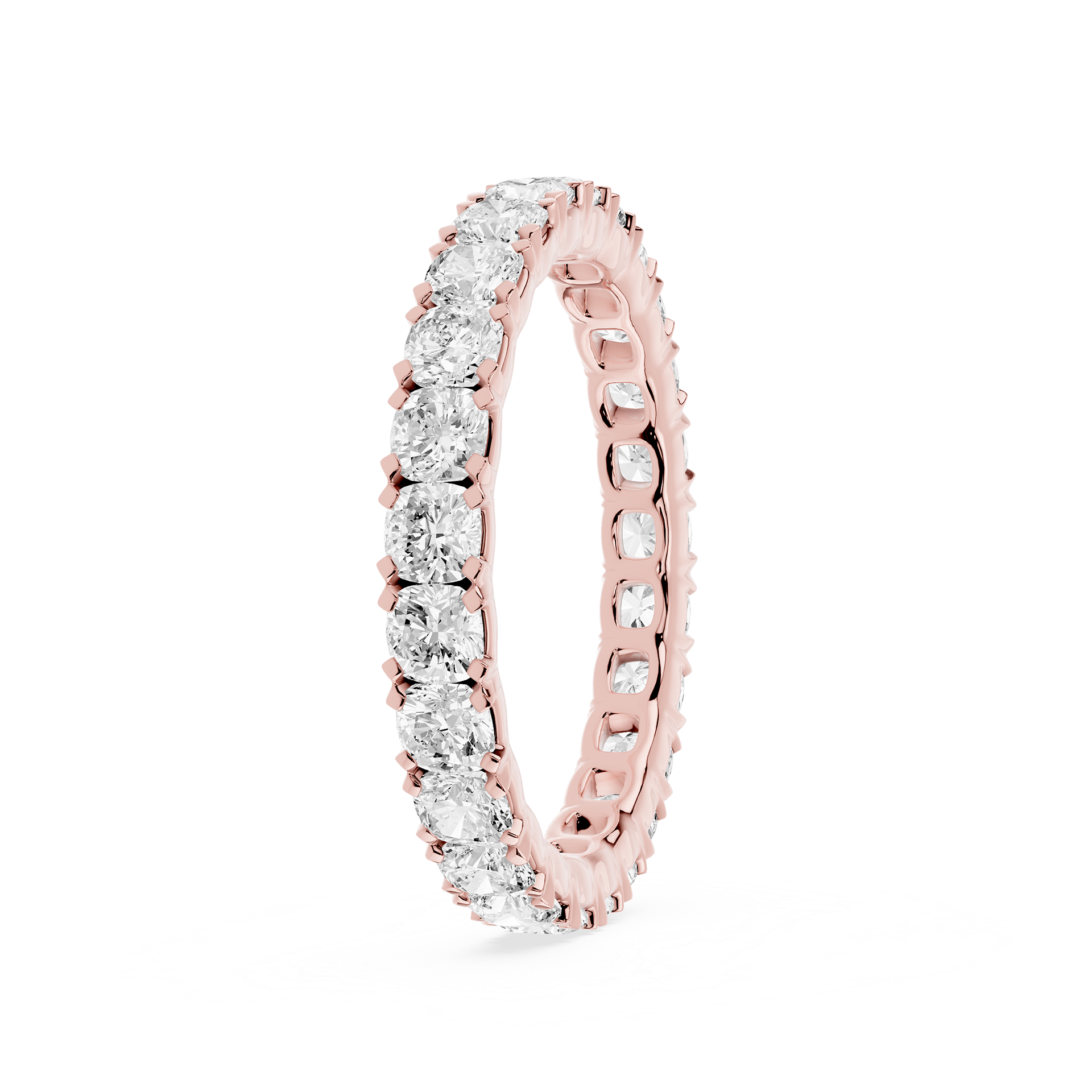 Lovea Morgan Eternity Ring Kissenschliff – Roségold