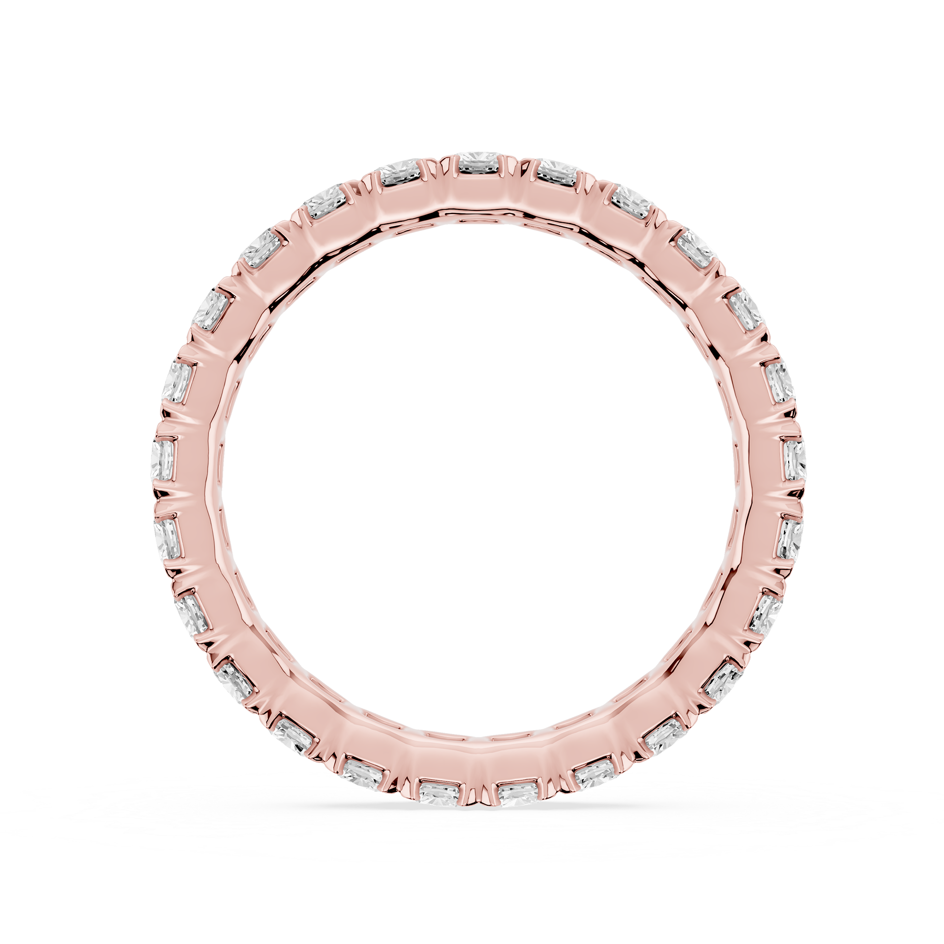 Lovea Morgan Eternity Ring Kissenschliff – Roségold