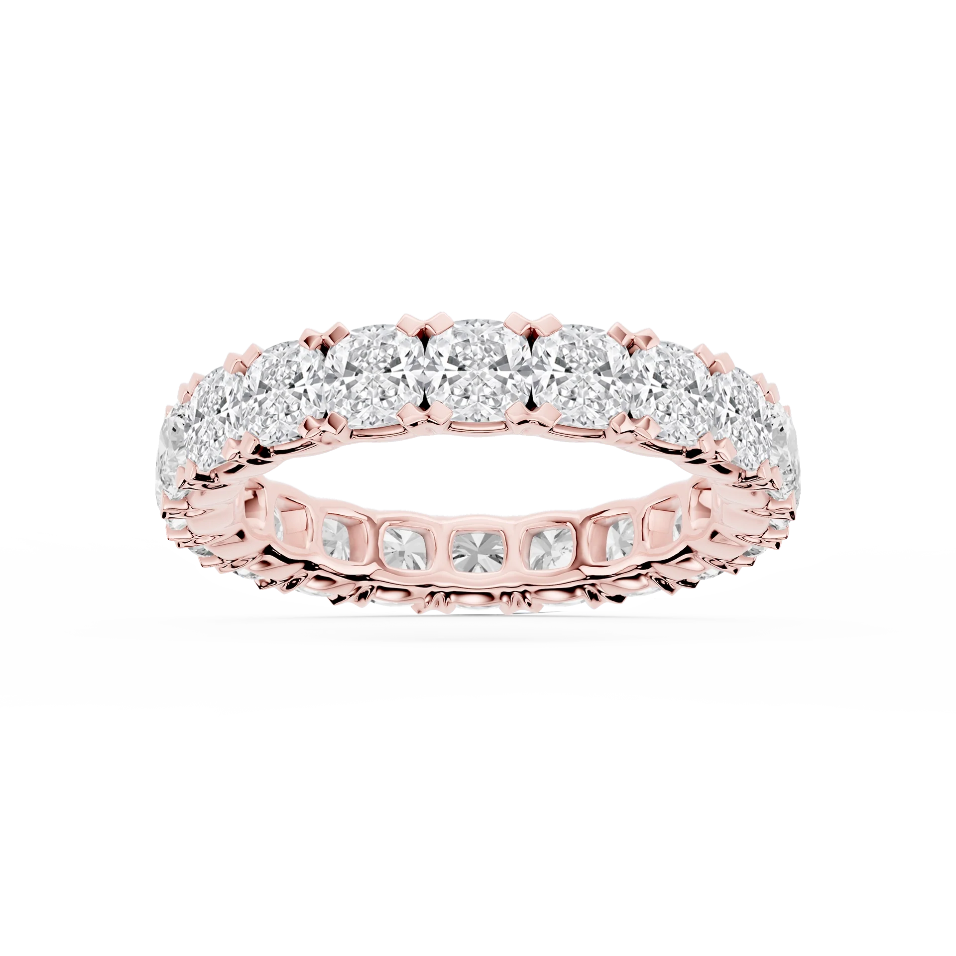 Lovea Morgan Eternity Ring Kissenschliff – Roségold