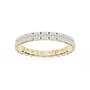 Lovea Morgan Eternity Ring Kissenschliff – Gelbgold