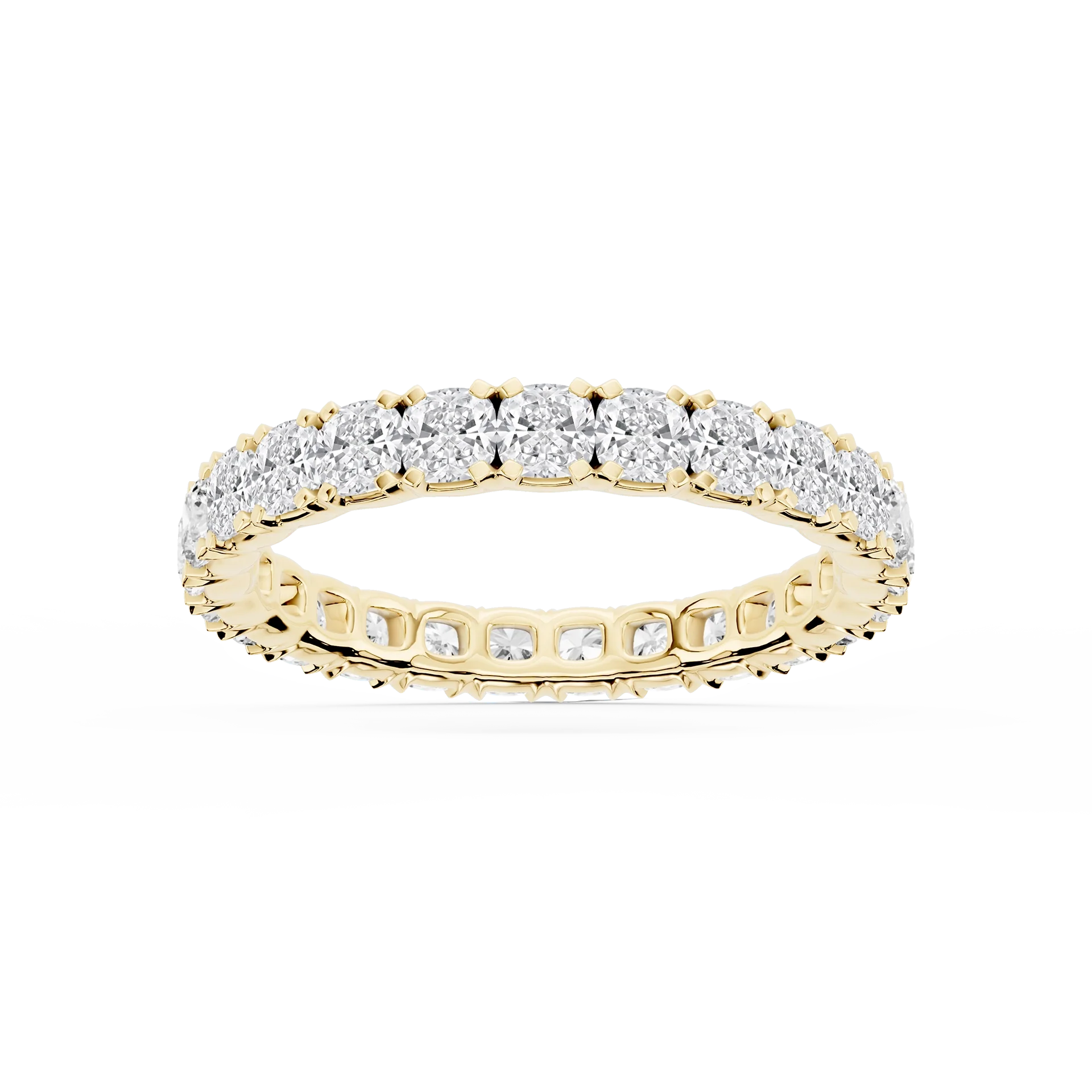 Lovea Morgan Eternity Ring Kissenschliff – Gelbgold