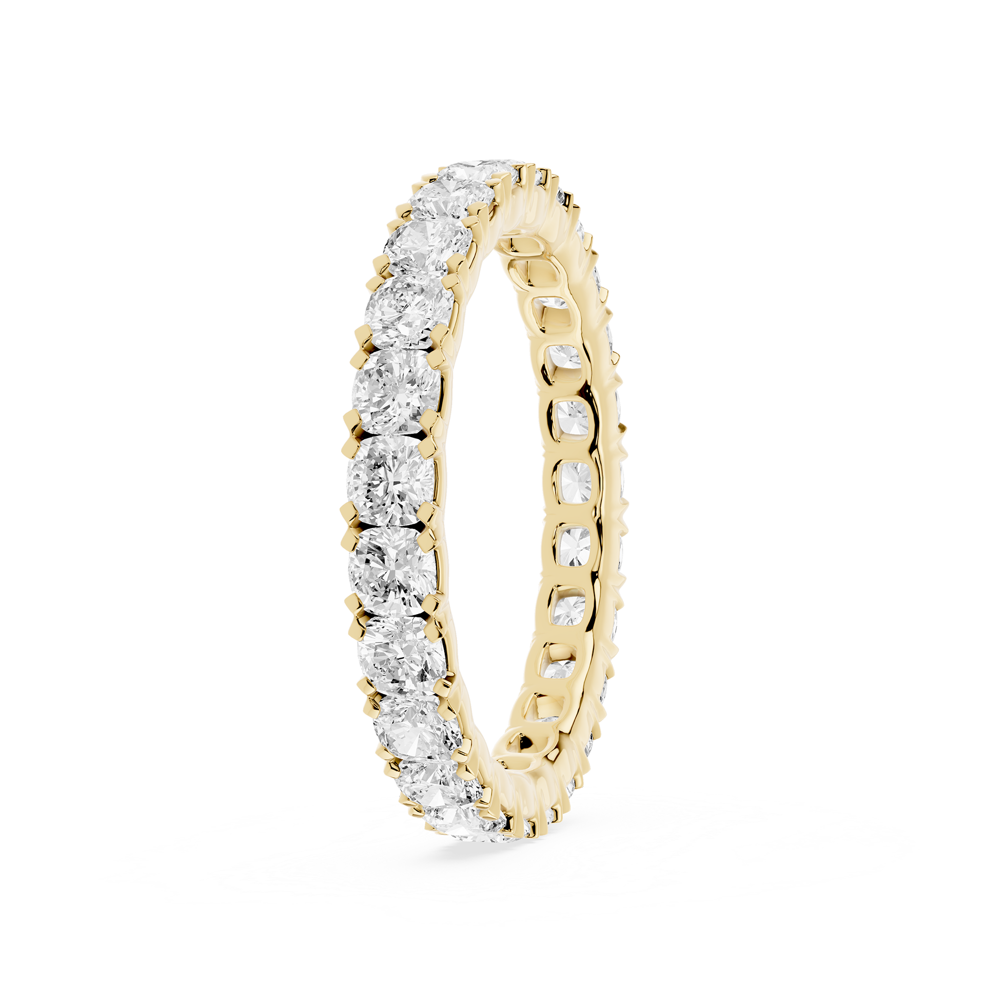 Lovea Morgan Eternity Ring Kissenschliff – Gelbgold