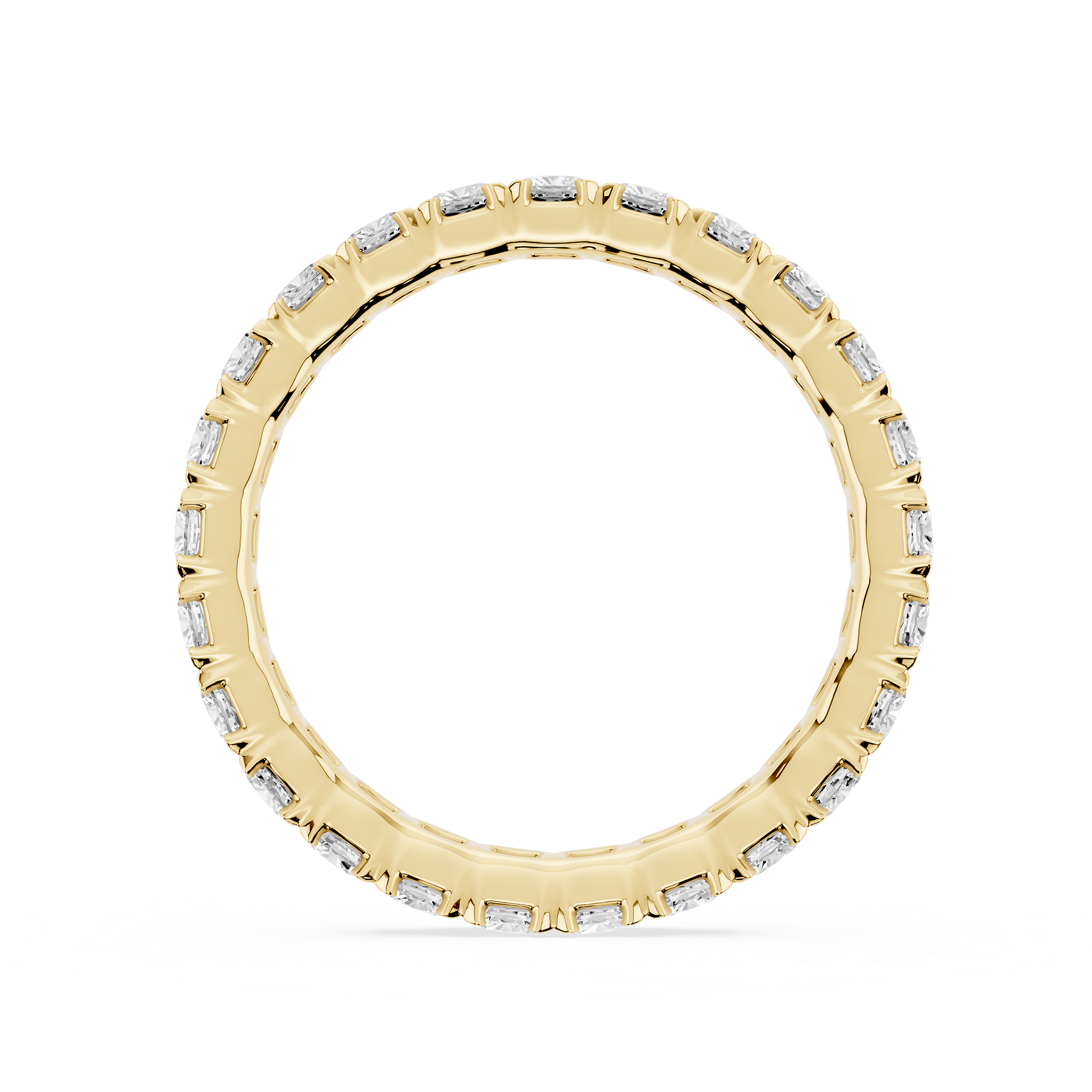 Lovea Morgan Eternity Ring Kissenschliff – Gelbgold