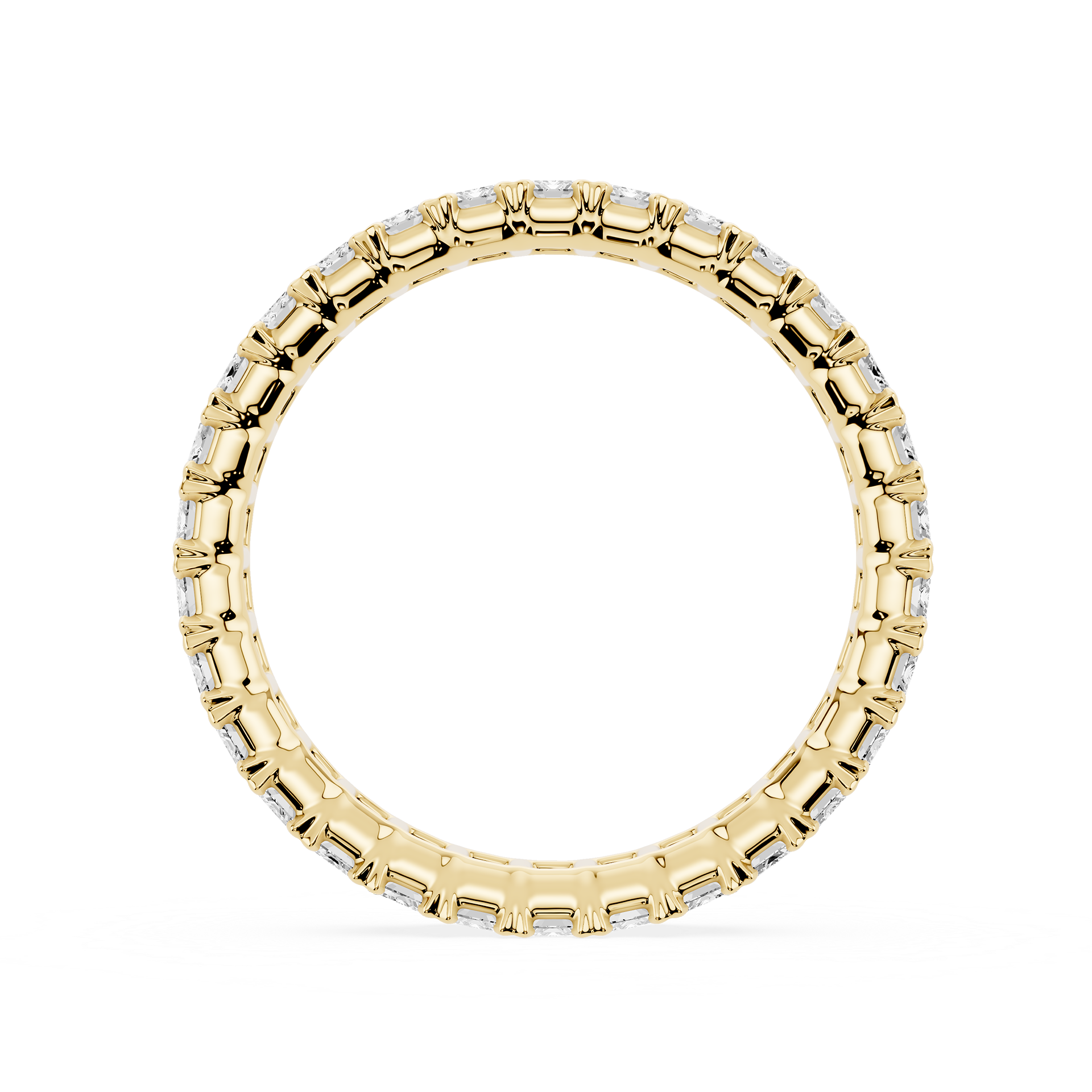 Lovea Morgan Eternity Ring Smaragdschliff – Gelbgold