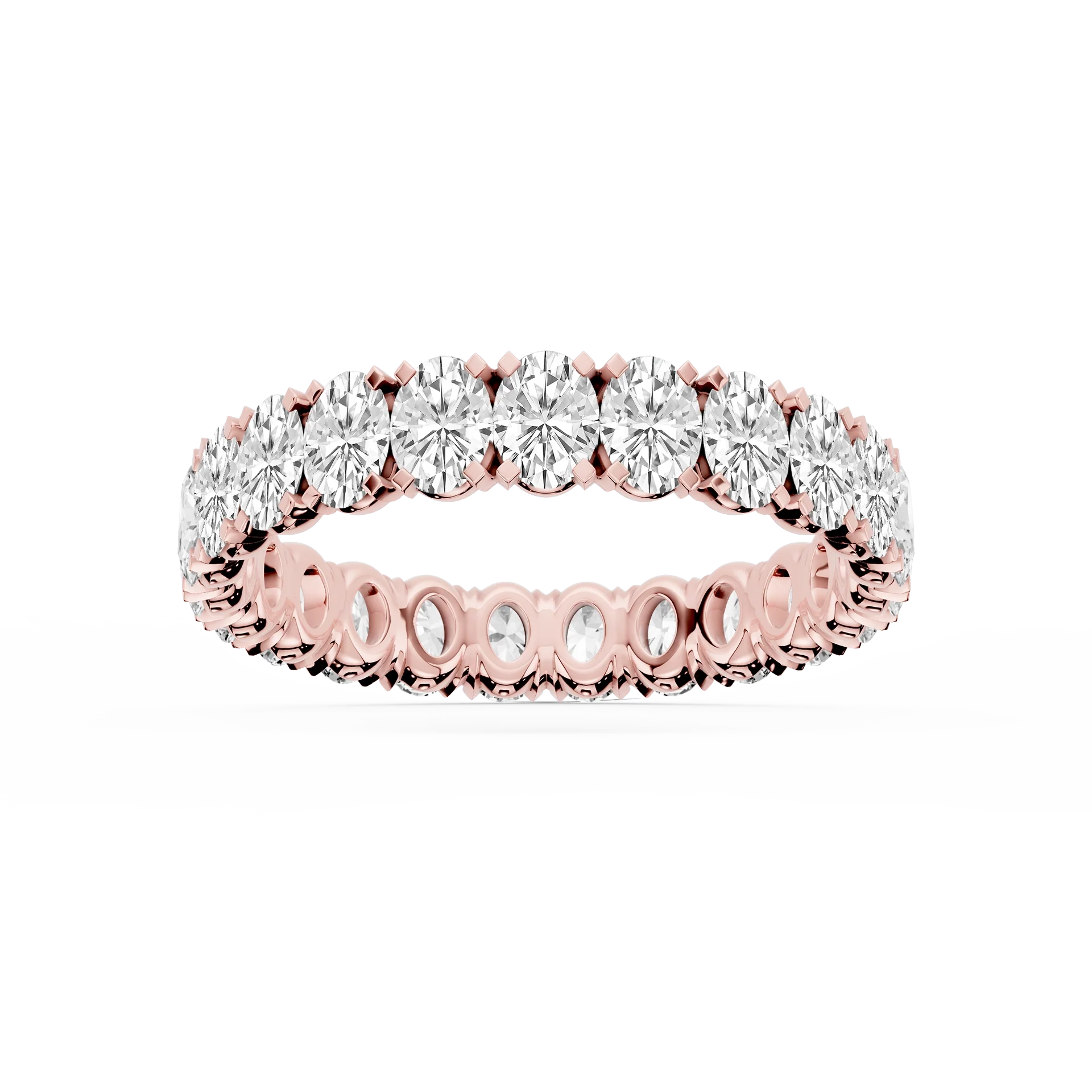 Lovea Morgan Eternity Ring Ovalschliff – Roségold