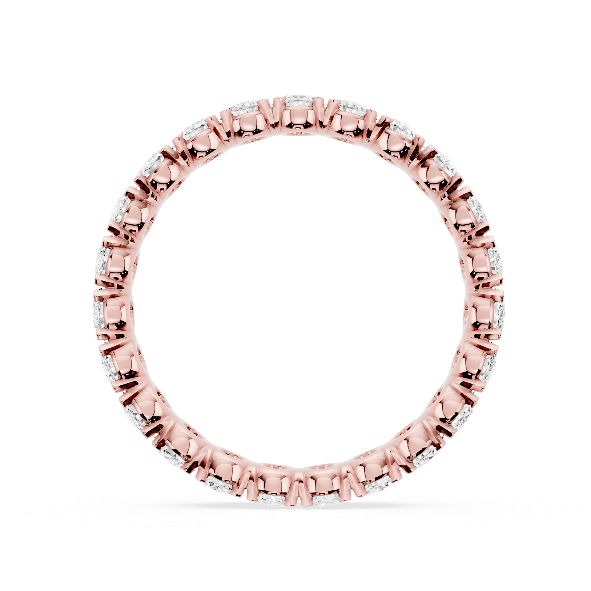 Lovea Morgan Eternity Ring Ovalschliff – Roségold