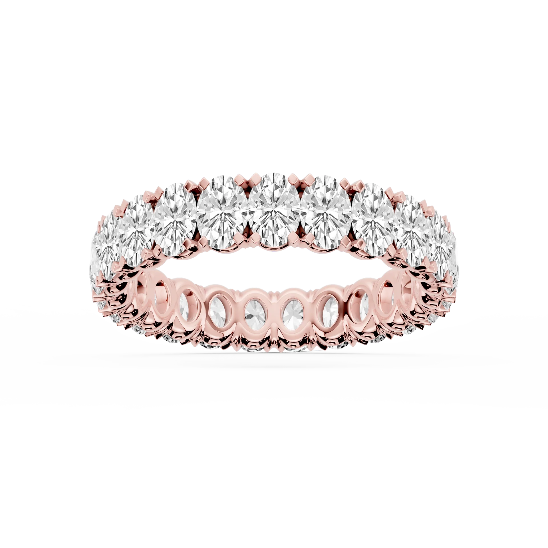 Lovea Morgan Eternity Ring Ovalschliff – Roségold