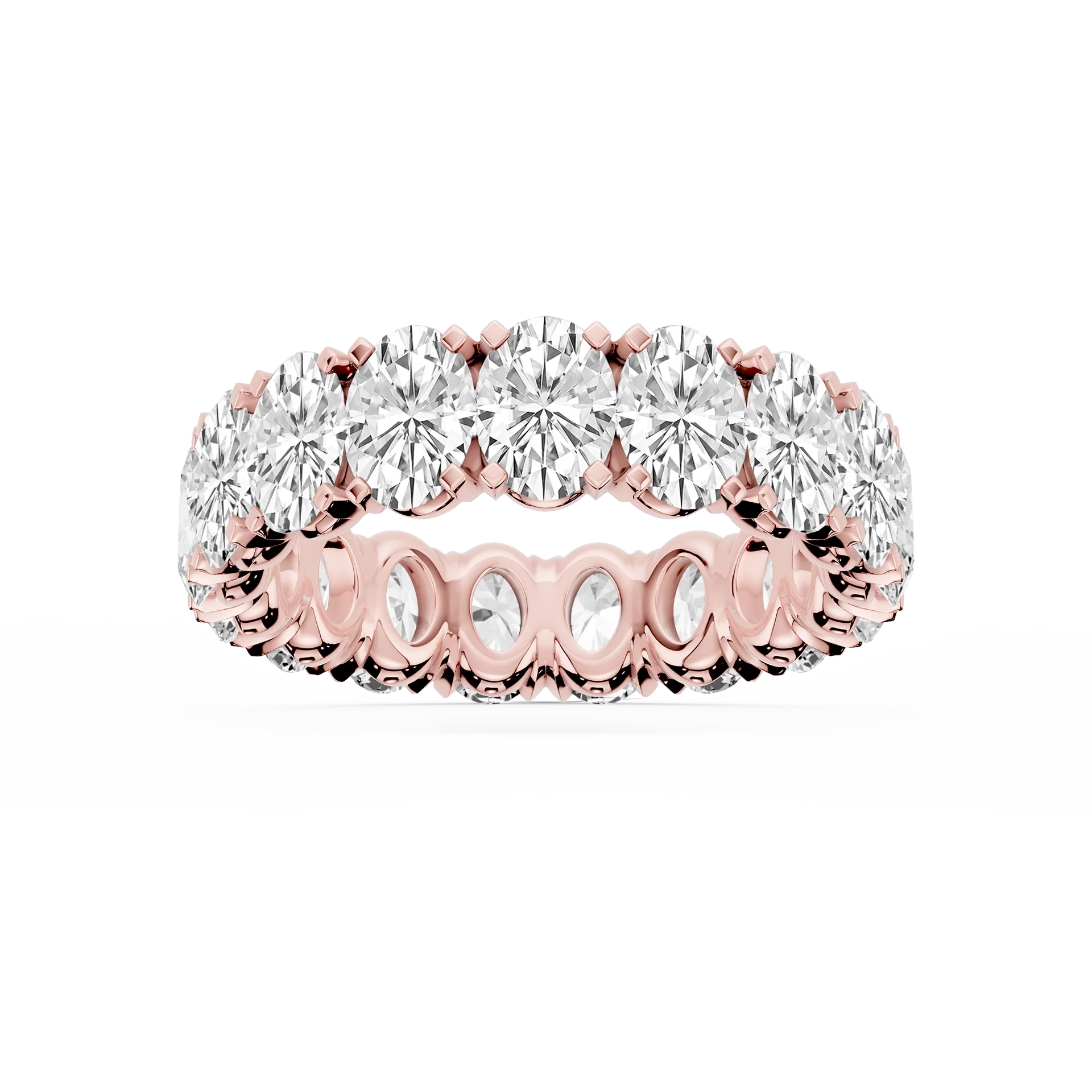 Lovea Morgan Eternity Ring Ovalschliff – Roségold