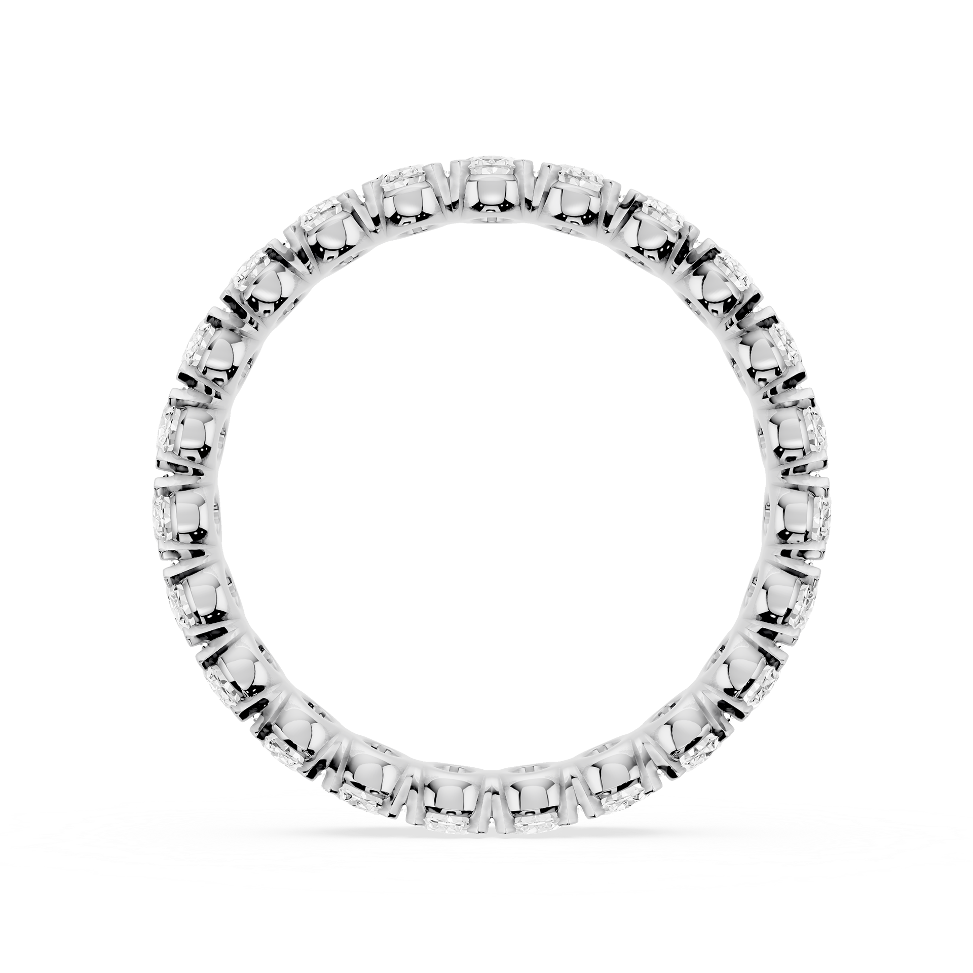 Lovea Morgan Eternity Ring Ovalschliff – Weißgold