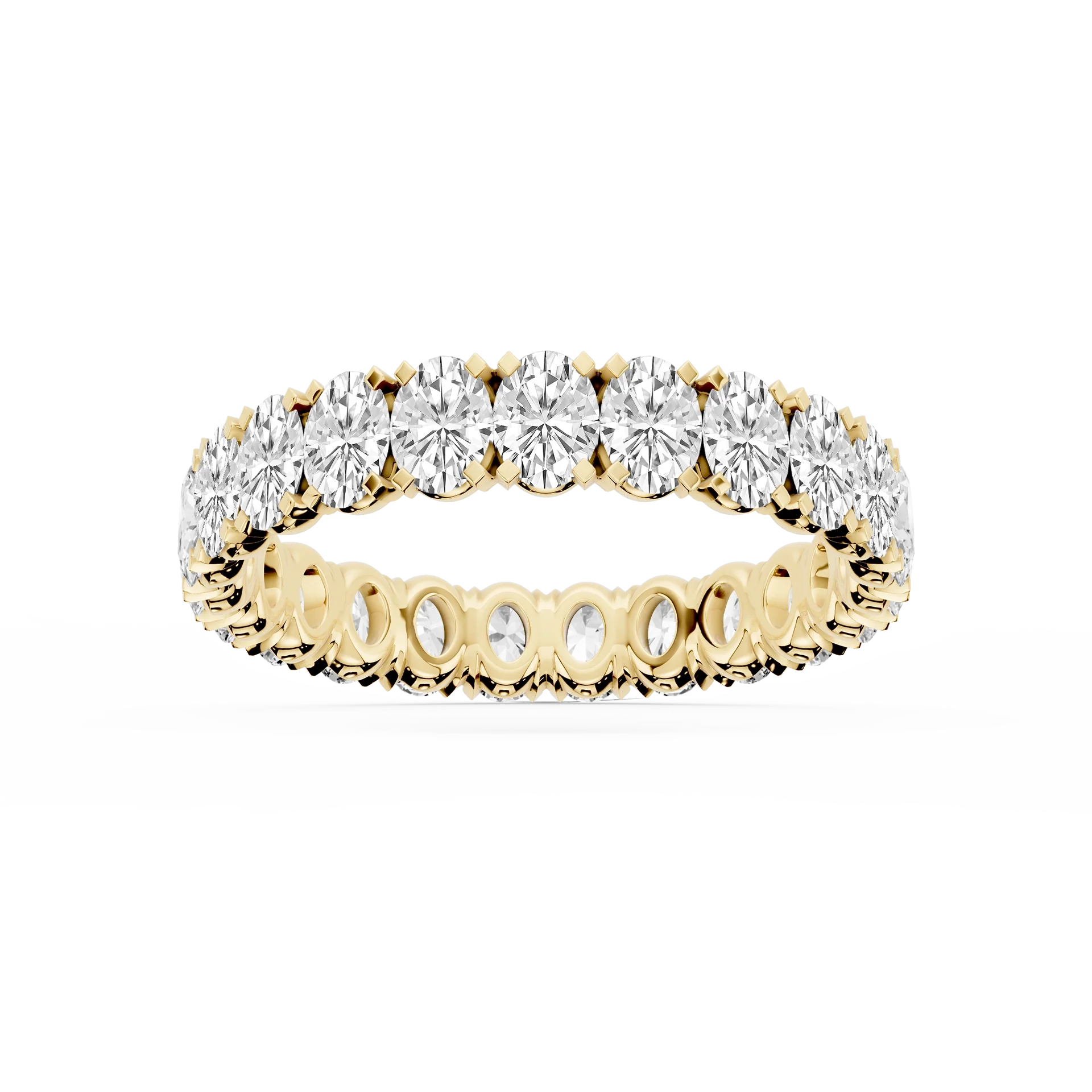 Lovea Morgan Eternity Ring Ovalschliff – Gelbgold