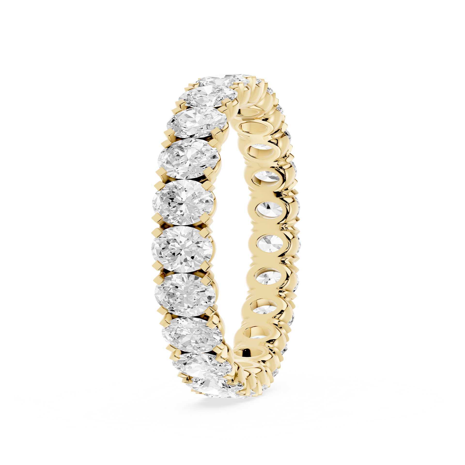 Lovea Morgan Eternity Ring Ovalschliff – Gelbgold