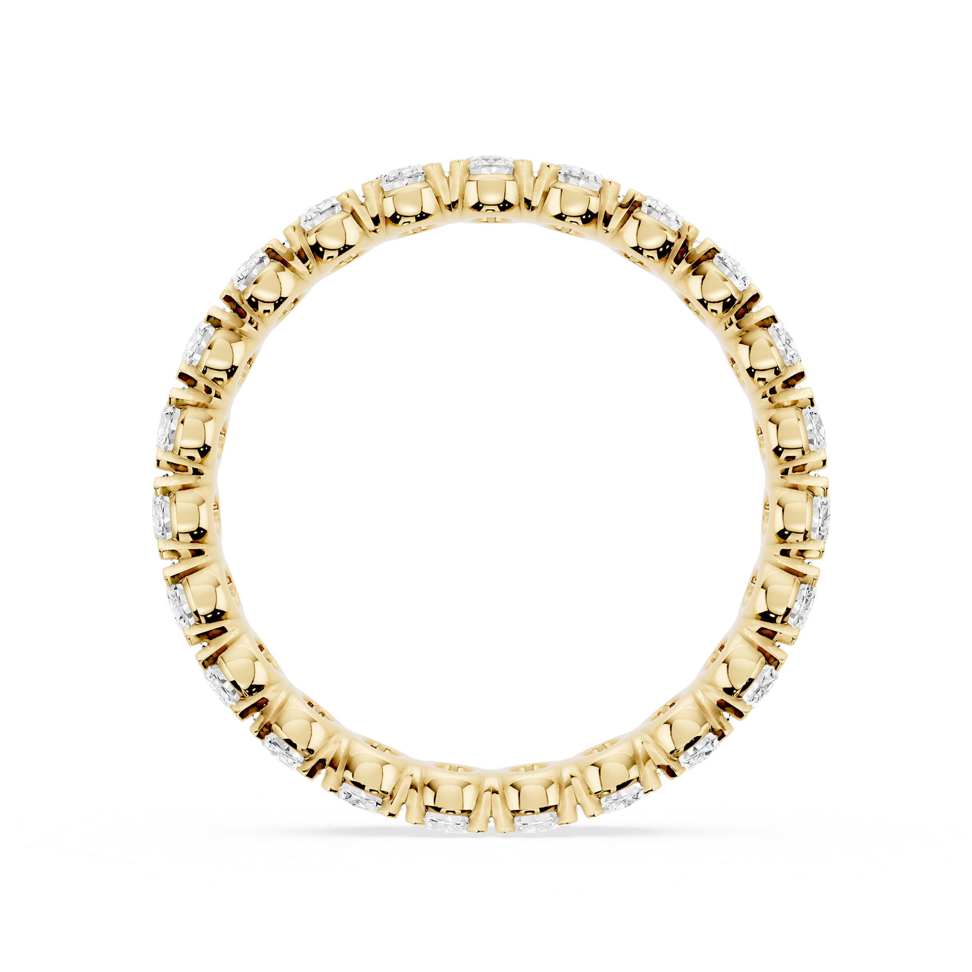 Lovea Morgan Eternity Ring Ovalschliff – Gelbgold