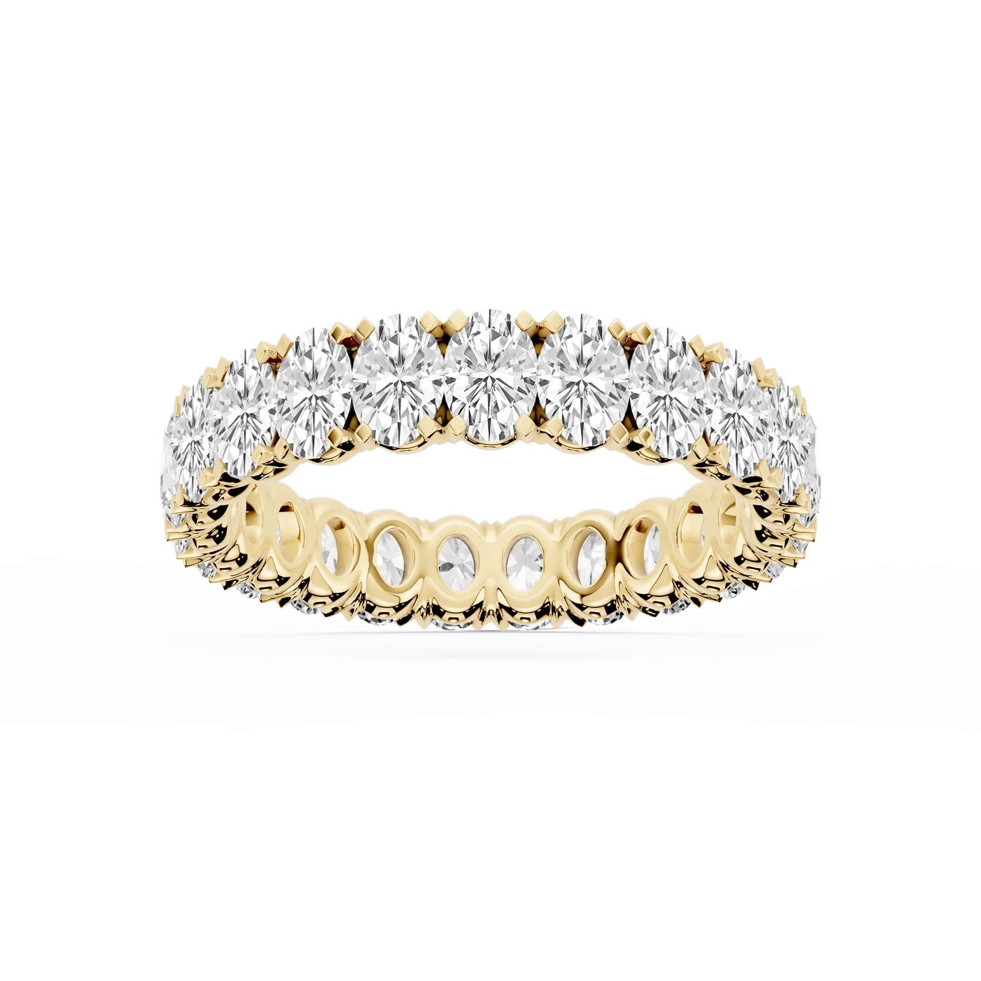 Lovea Morgan Eternity Ring Ovalschliff – Gelbgold