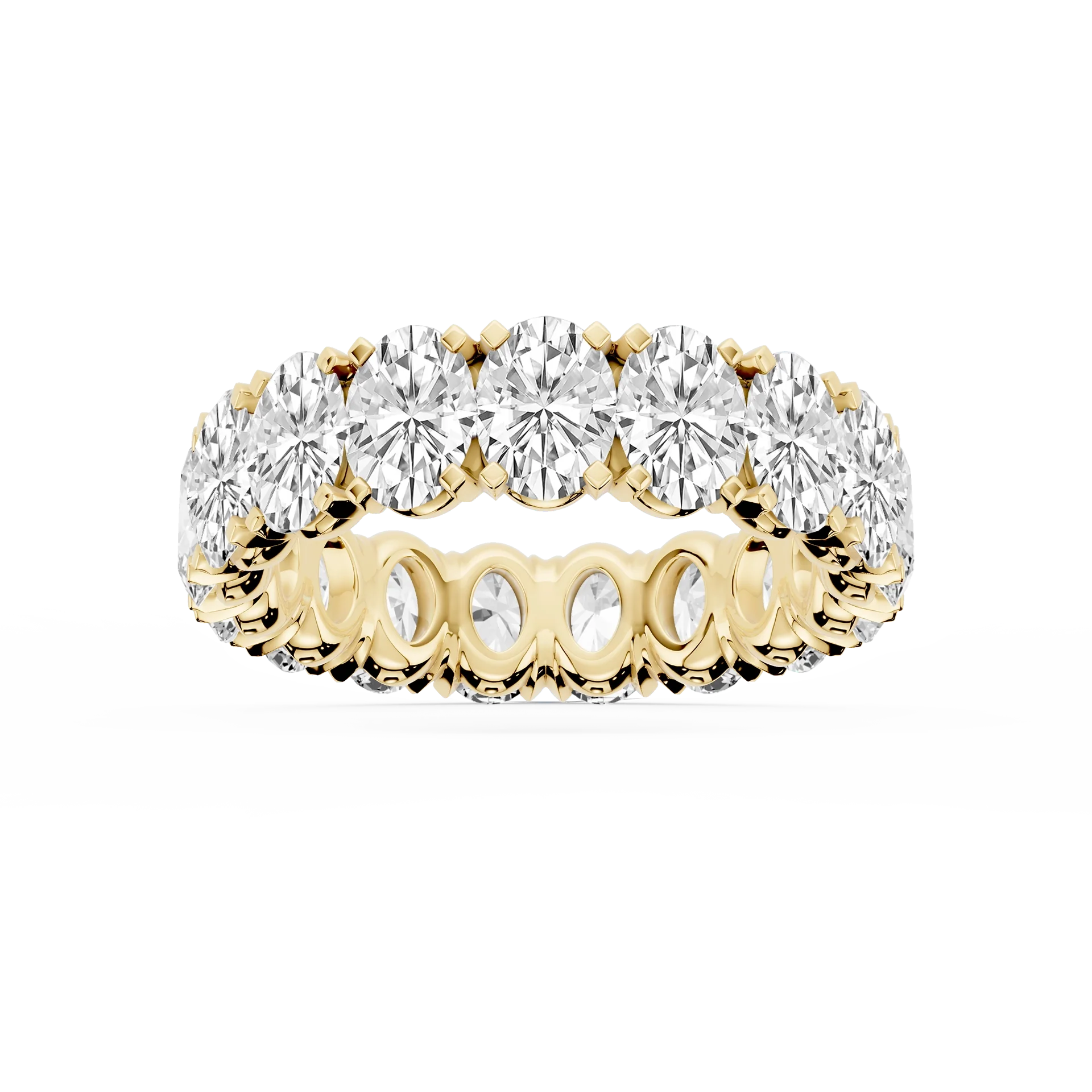 Lovea Morgan Eternity Ring Ovalschliff – Gelbgold